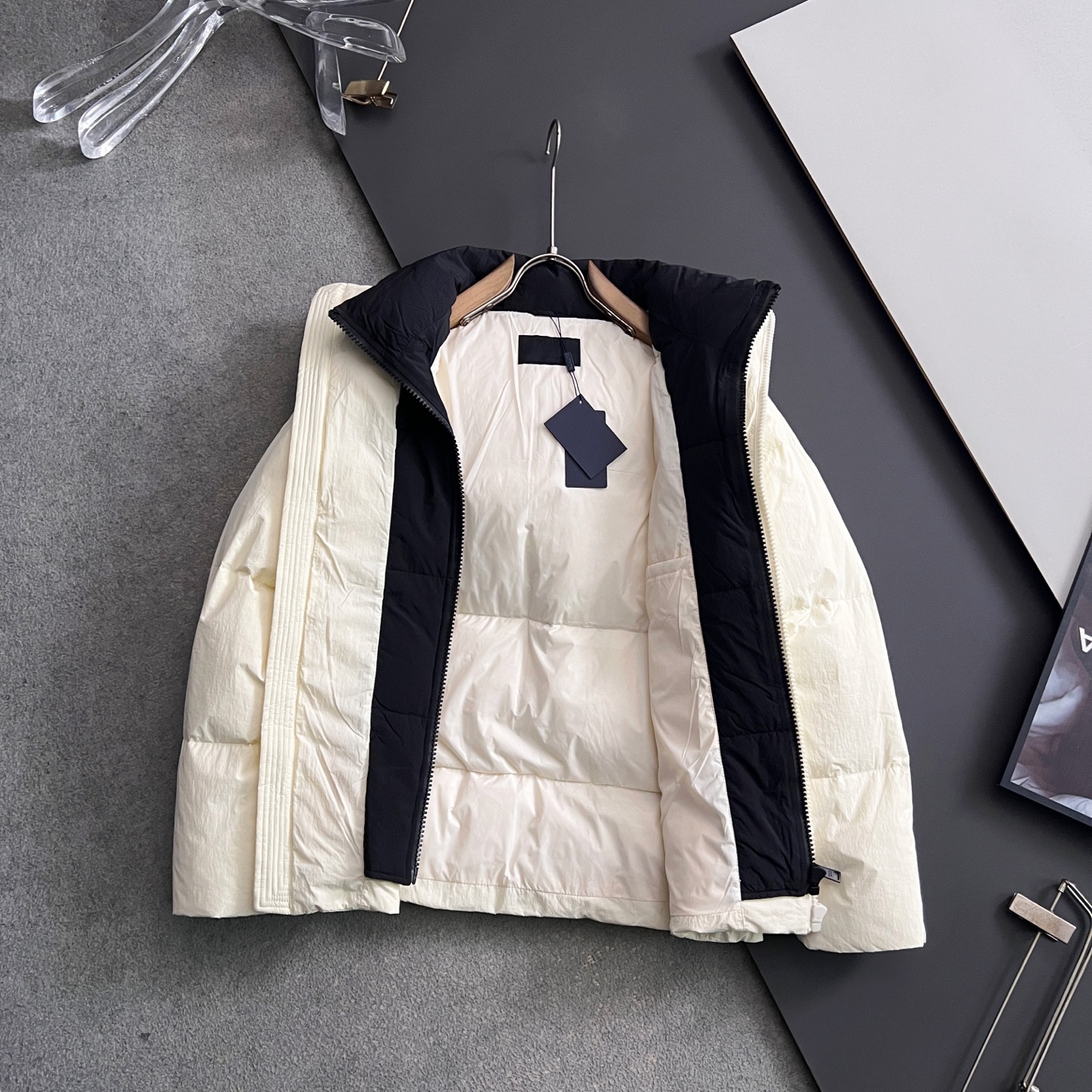 Prada Down Jacket White Duck Down