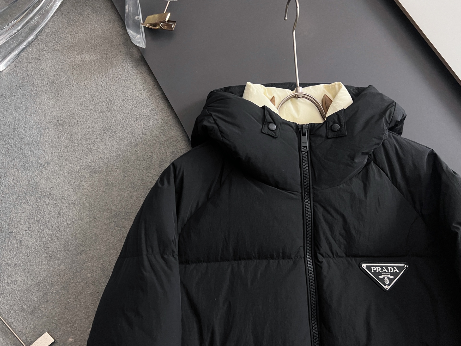 Prada Down Jacket White Duck Down