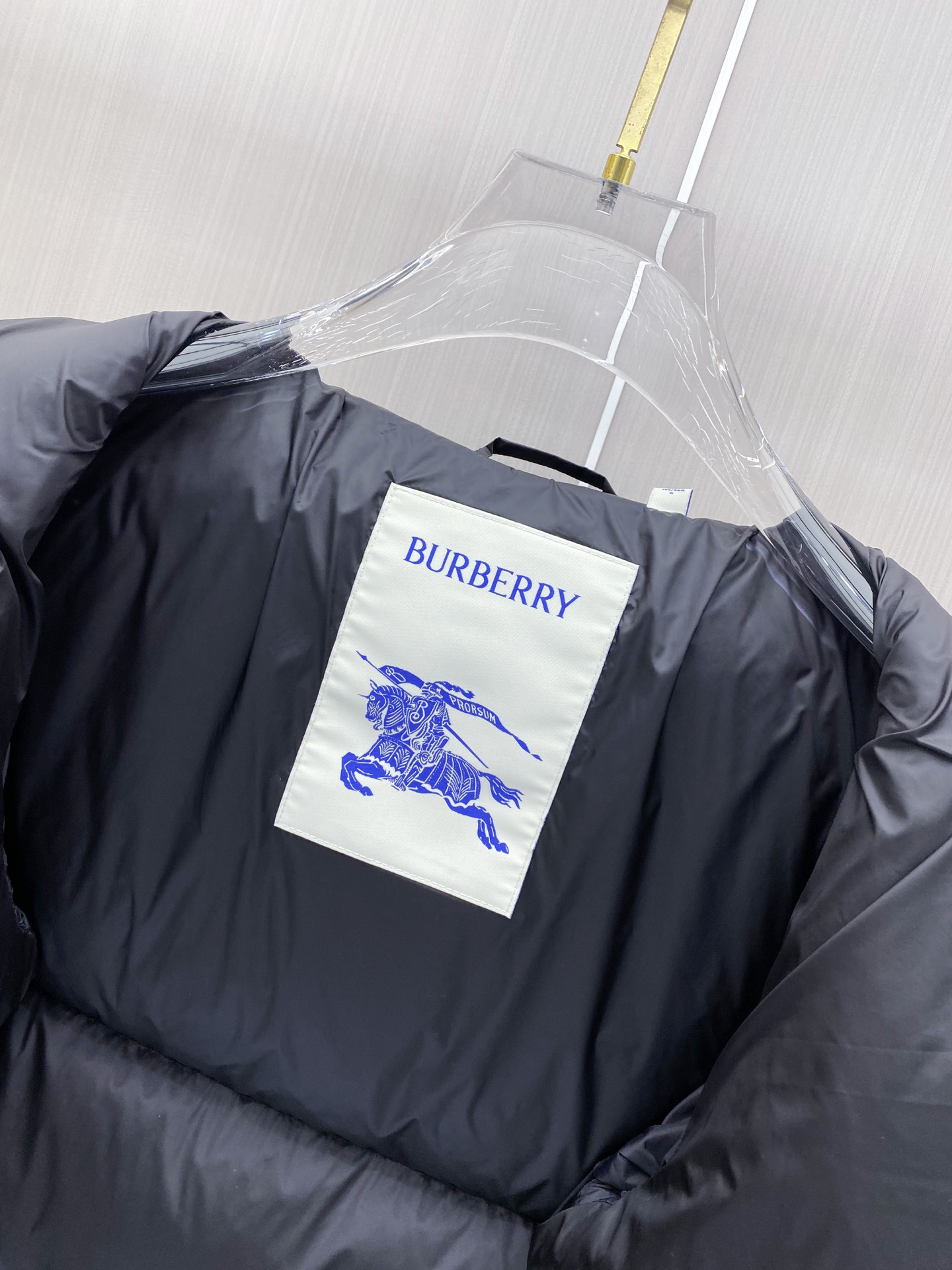 Burberry Down Jacket White Duck Down Plaid