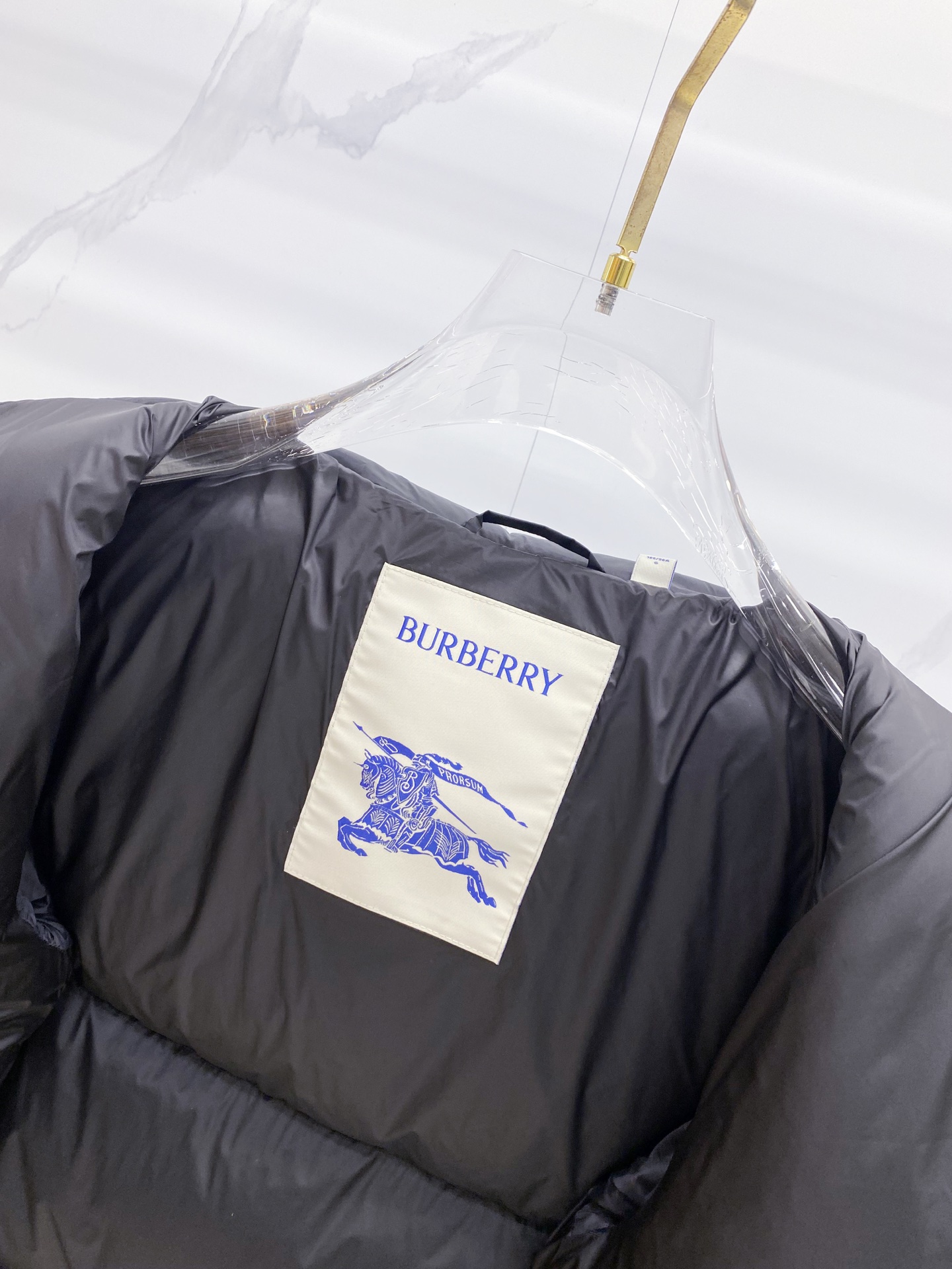 Burberry Down Jacket White Duck Down Plaid