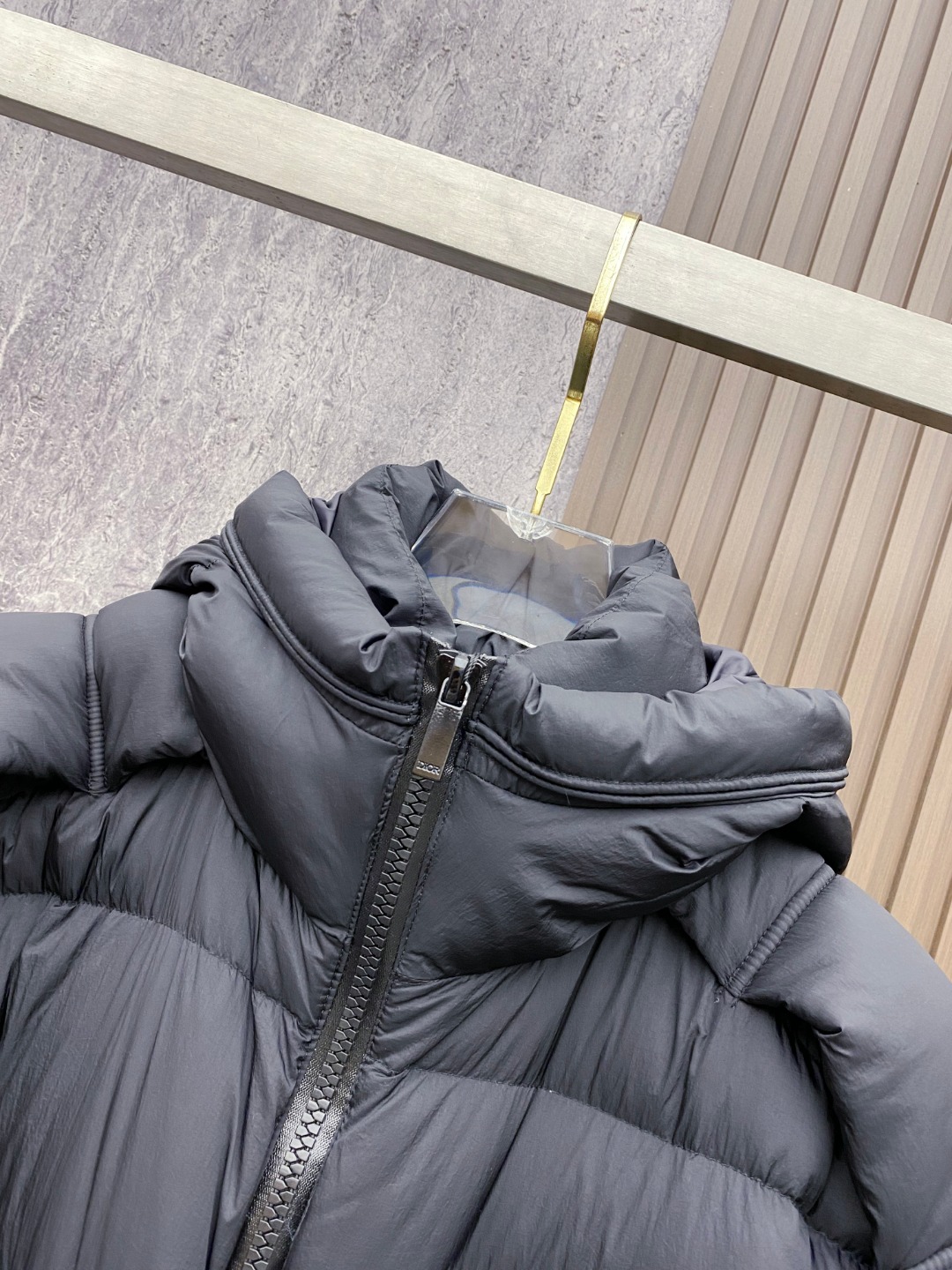 Dior Down Jacket White Duck Down Black L