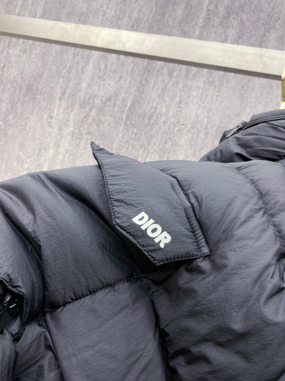 Dior Down Jacket White Duck Down Black L