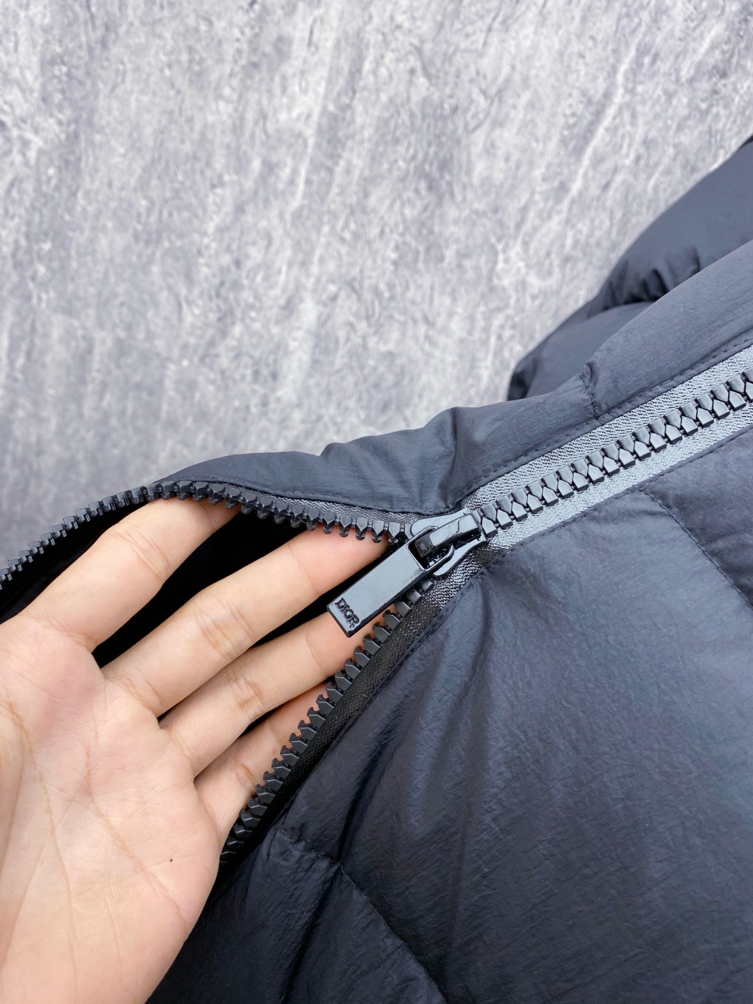 Dior Down Jacket White Duck Down Black L