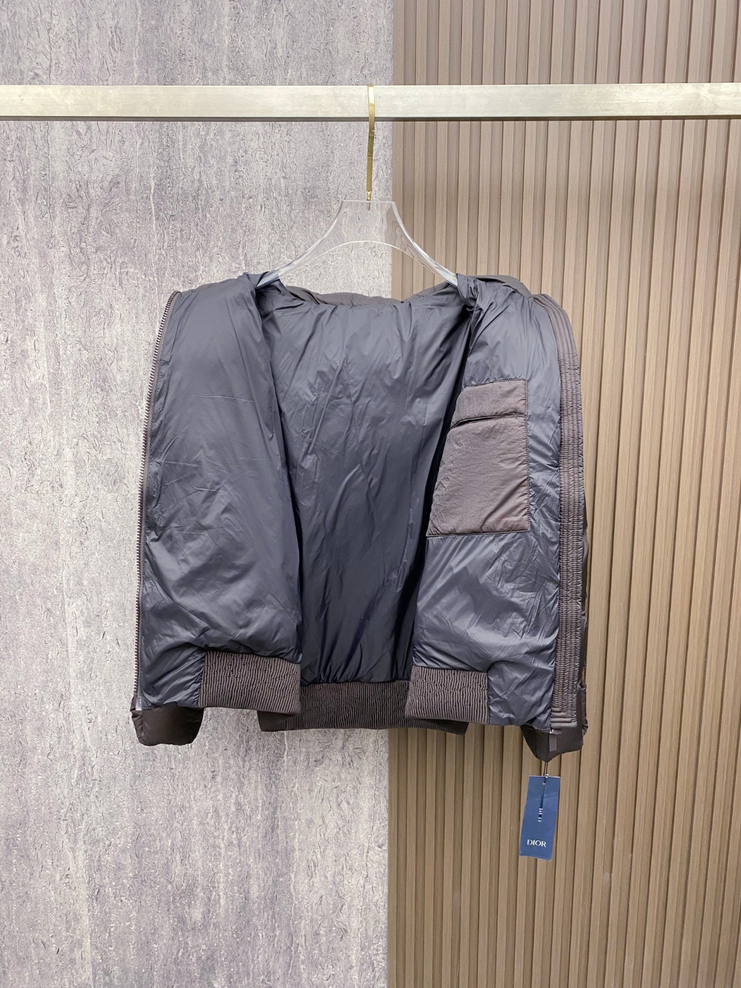 Dior Down Jacket White Duck Down Black L
