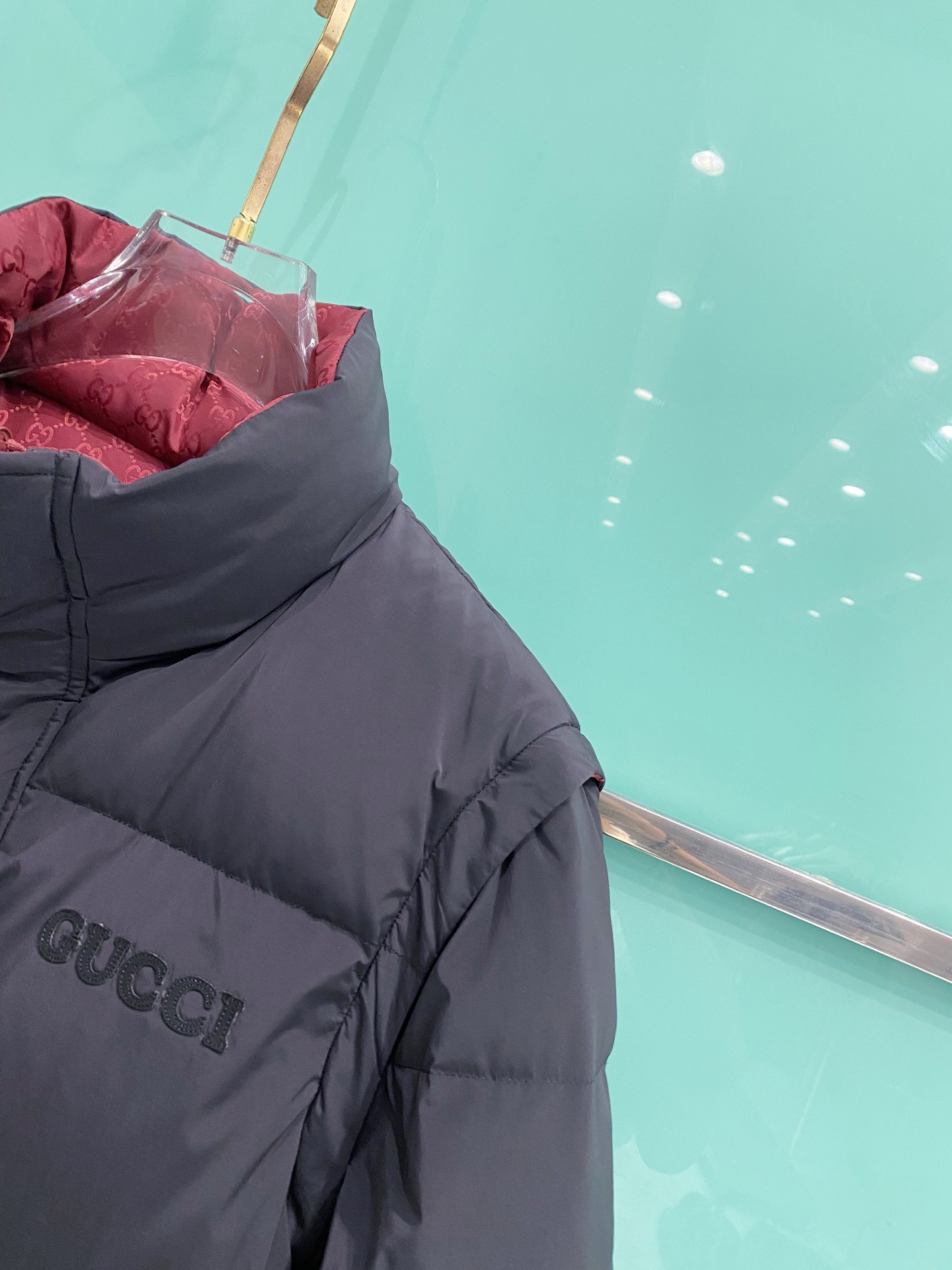 Gucci Down Jacket White Duck Down