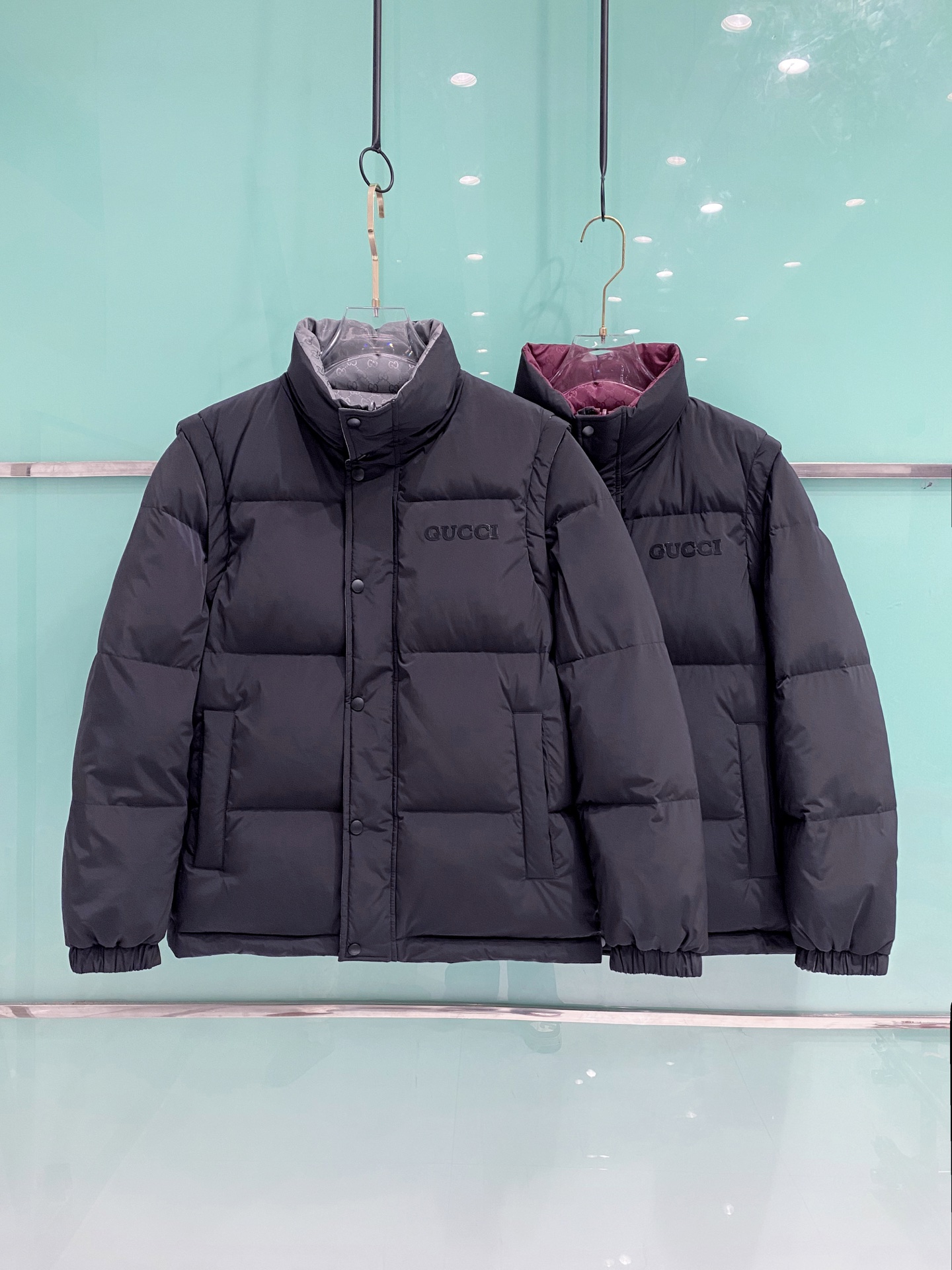 Gucci Down Jacket White Duck Down