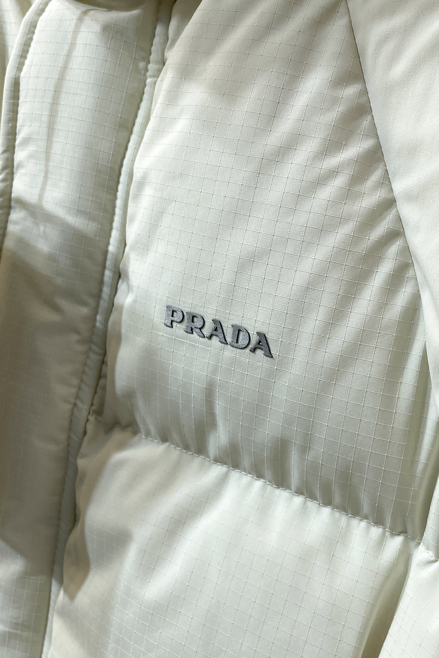 Prada Down Jacket White Duck Down Black S-m-xl