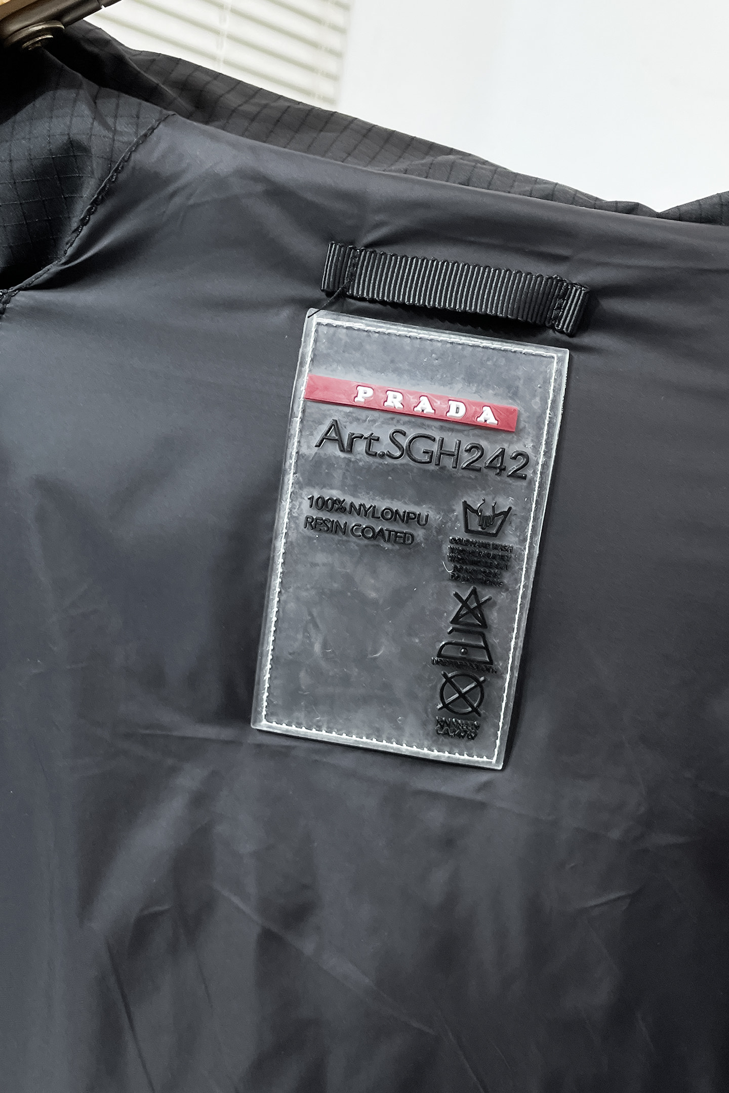 Prada Down Jacket White Duck Down Black S-m-xl