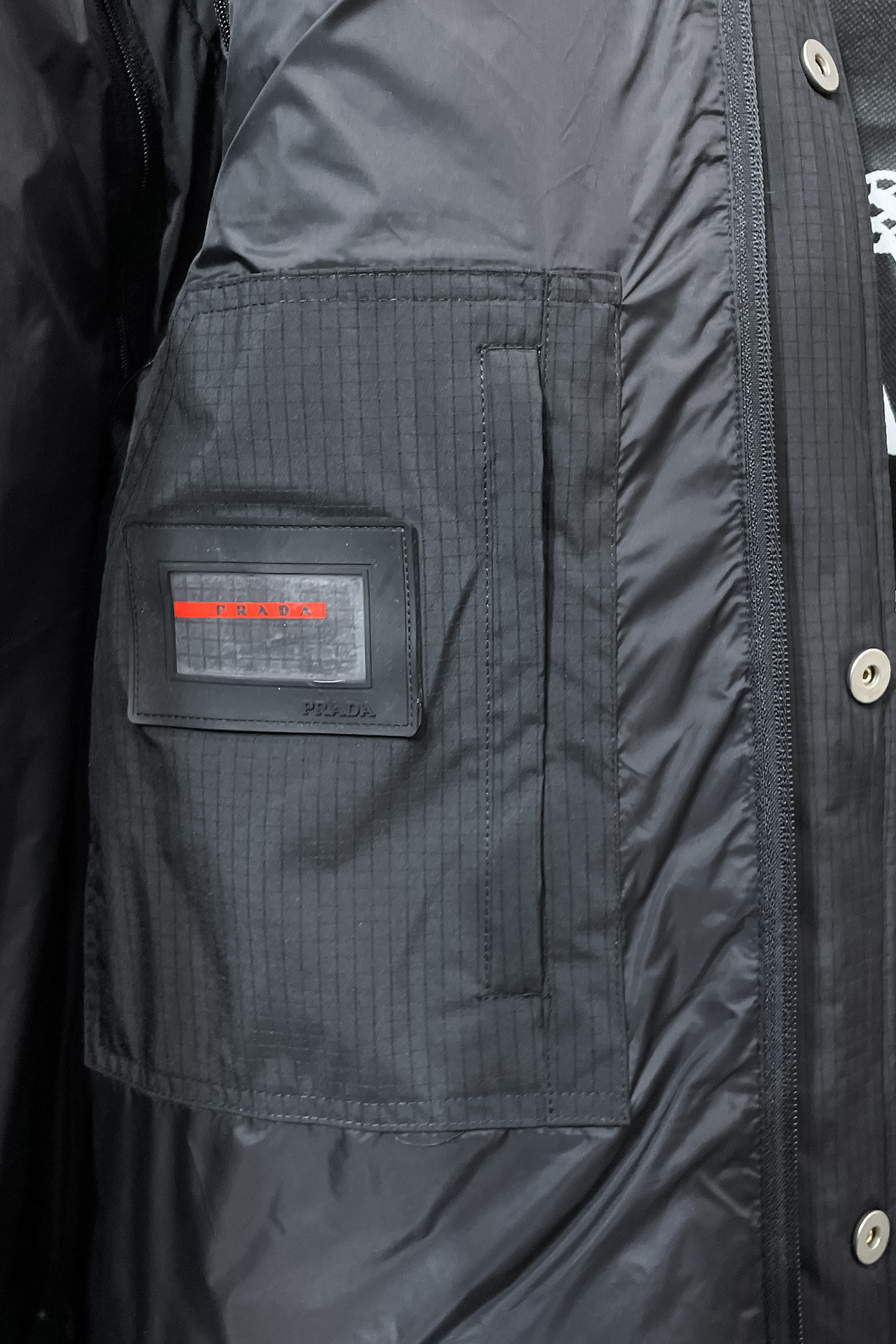 Prada Down Jacket White Duck Down Black S-m-xl