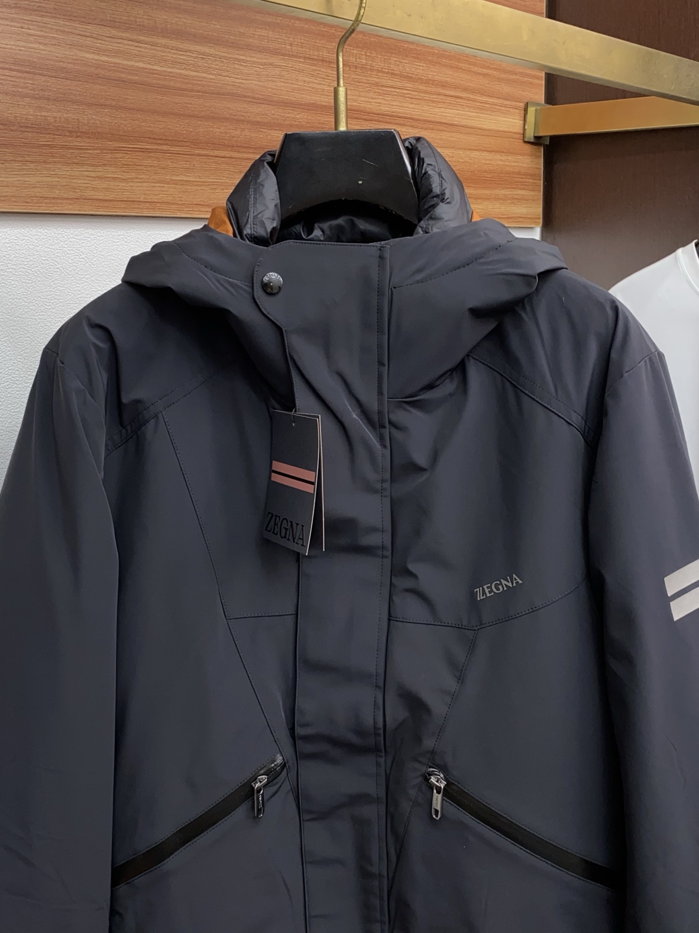 Ermenegildo Zegna Male Down Jacket White Duck Down M-xl