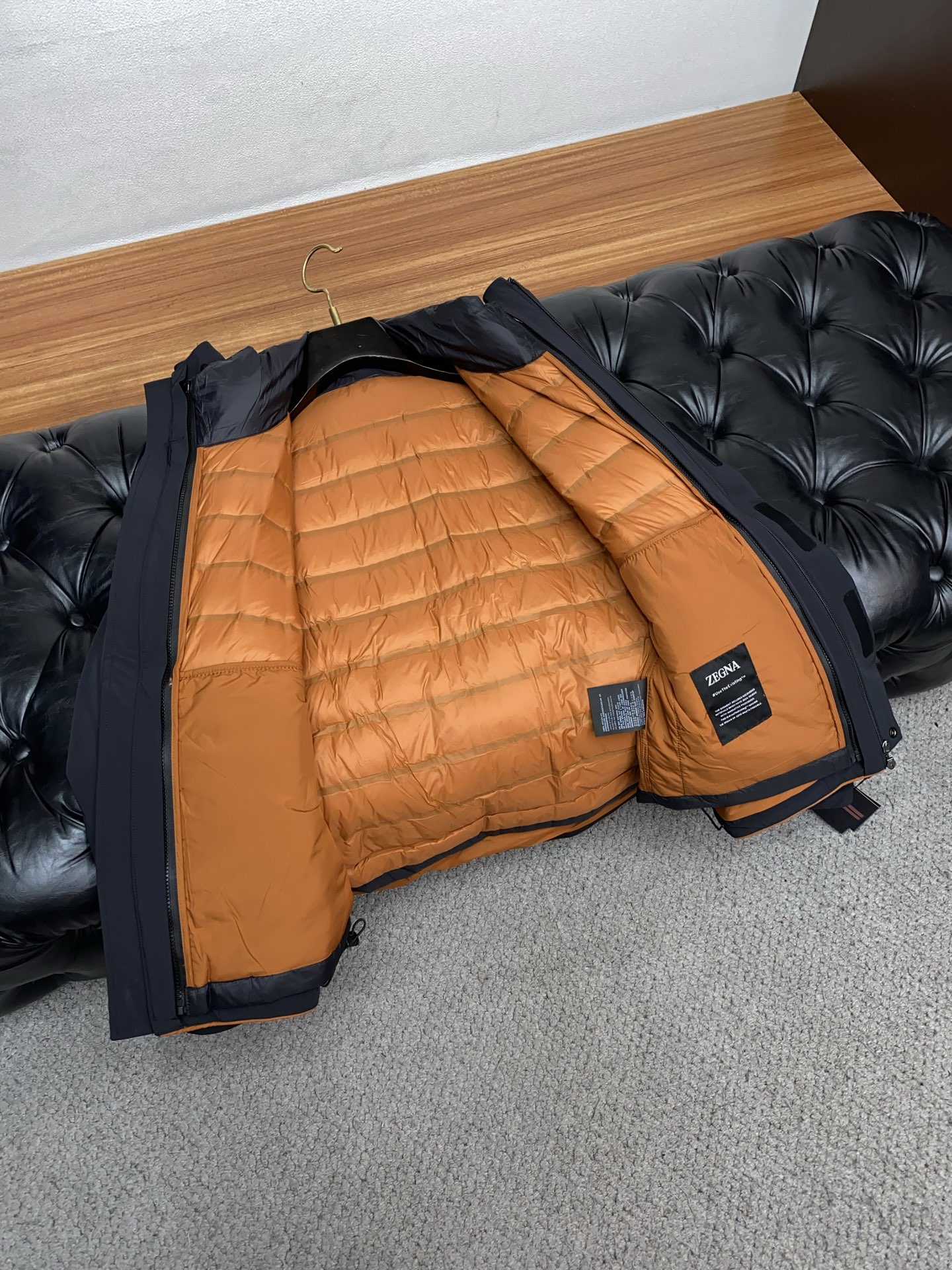 Ermenegildo Zegna Male Down Jacket White Duck Down M-xl