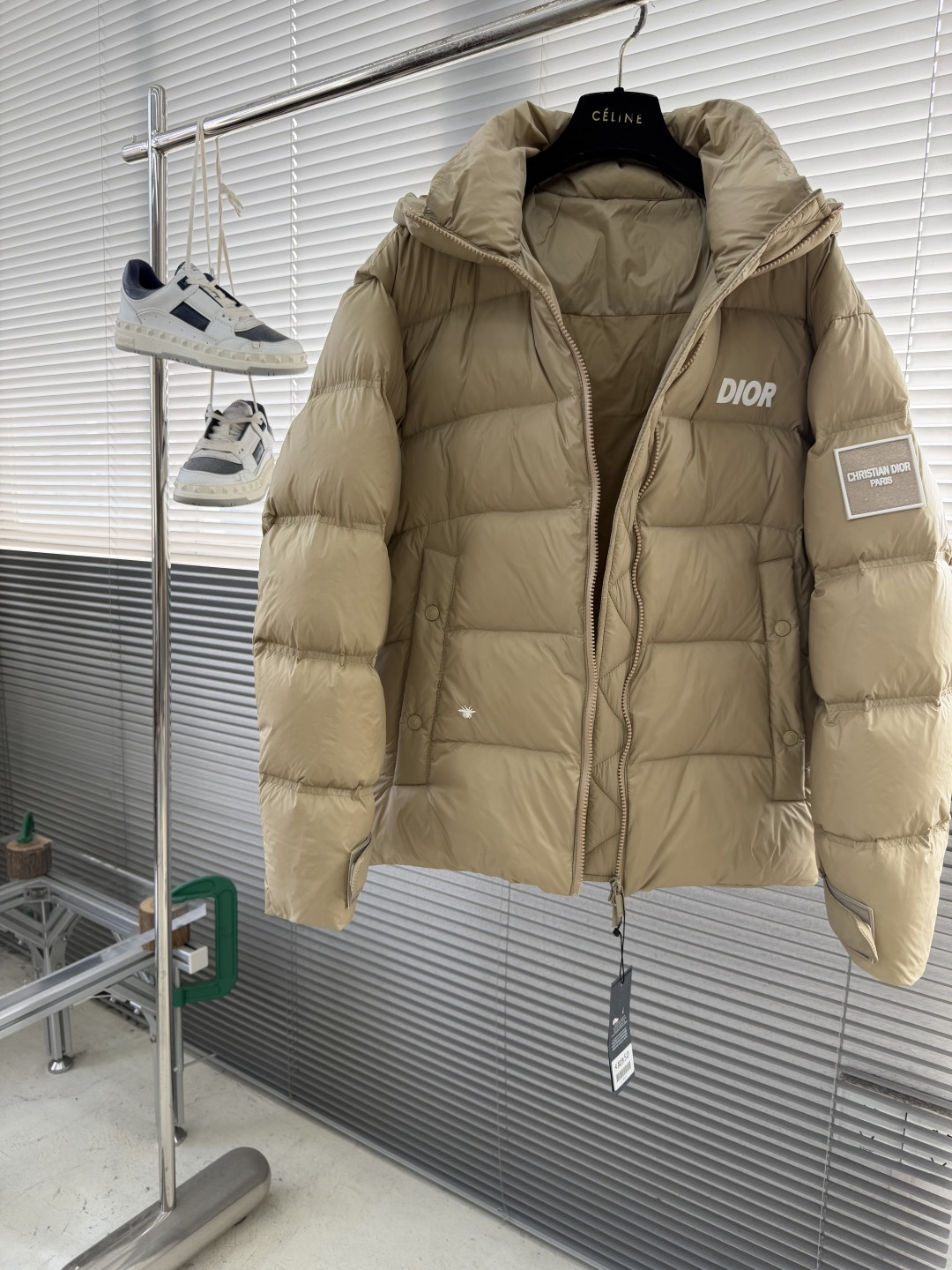 Dior Down Jacket White Duck Down Hooded M-xl