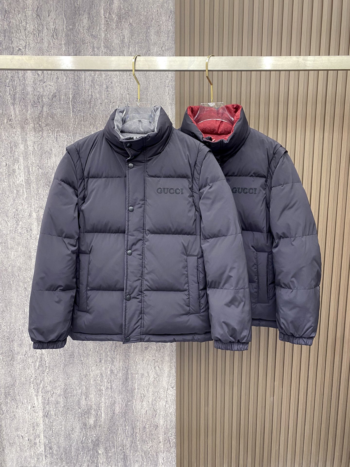 Gucci Down Jacket White Duck Down