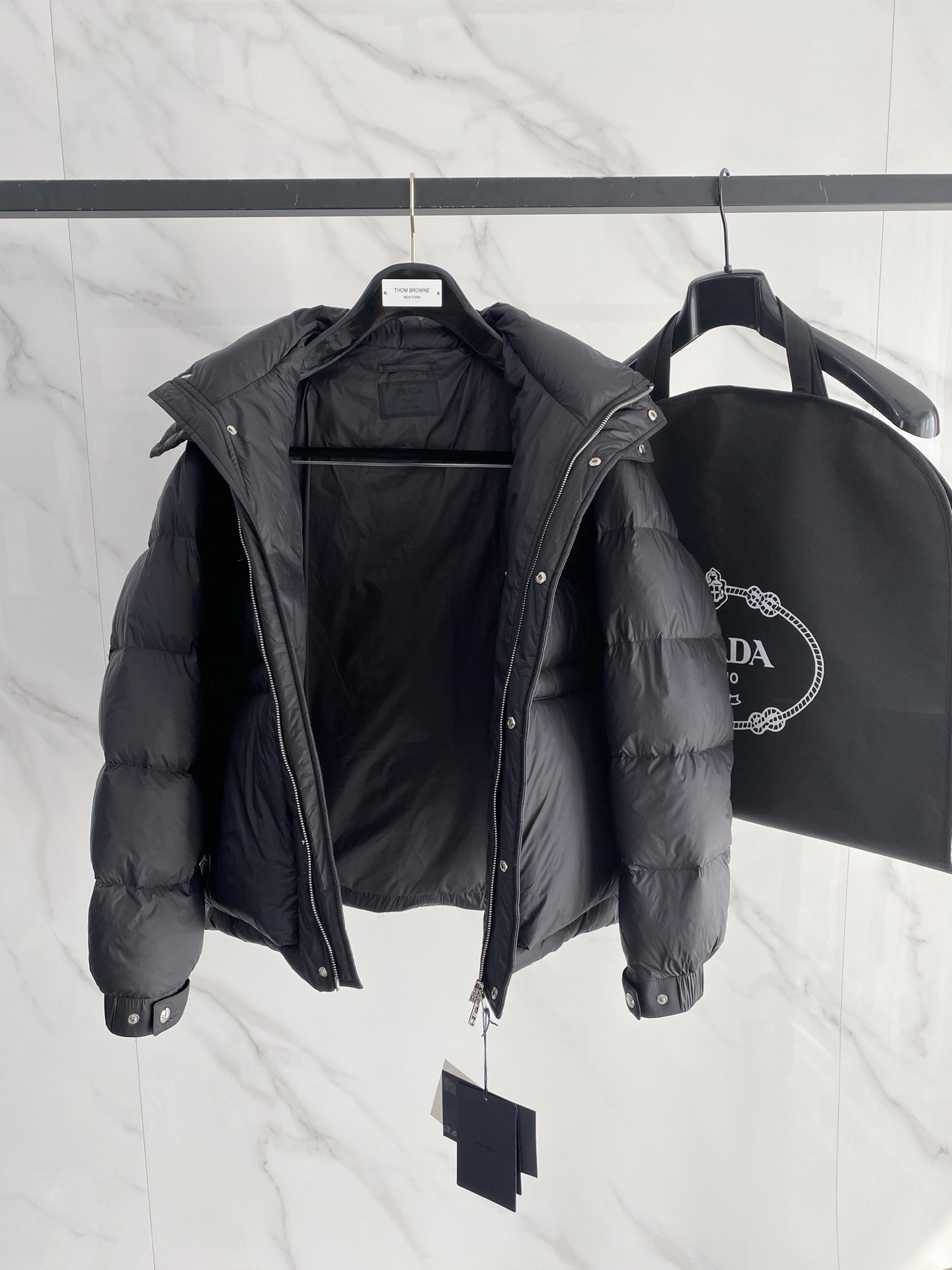 Prada Couple Down Jacket White Duck Down M-xxxl