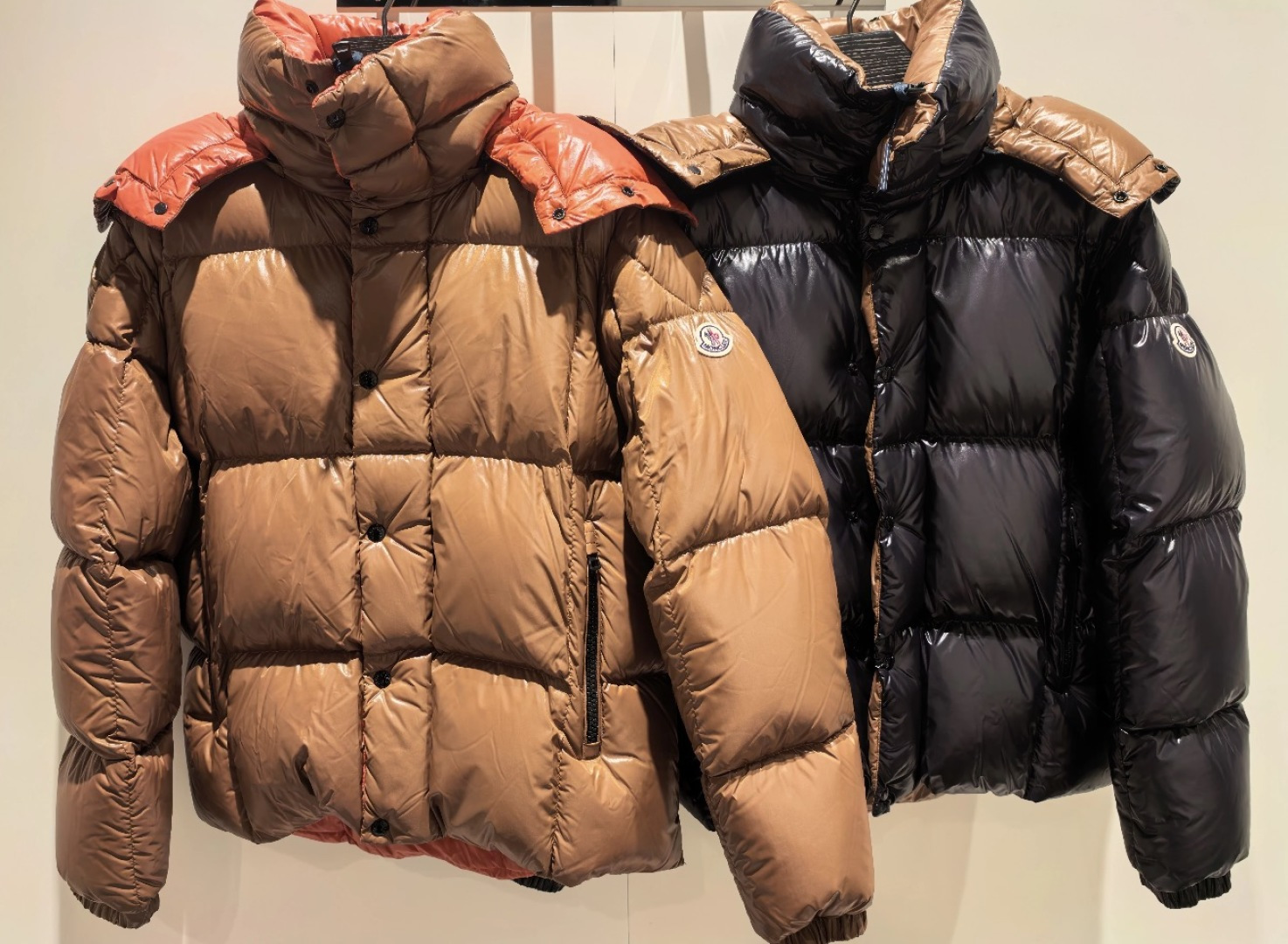 Moncler Jacket Brown Hooded M-l