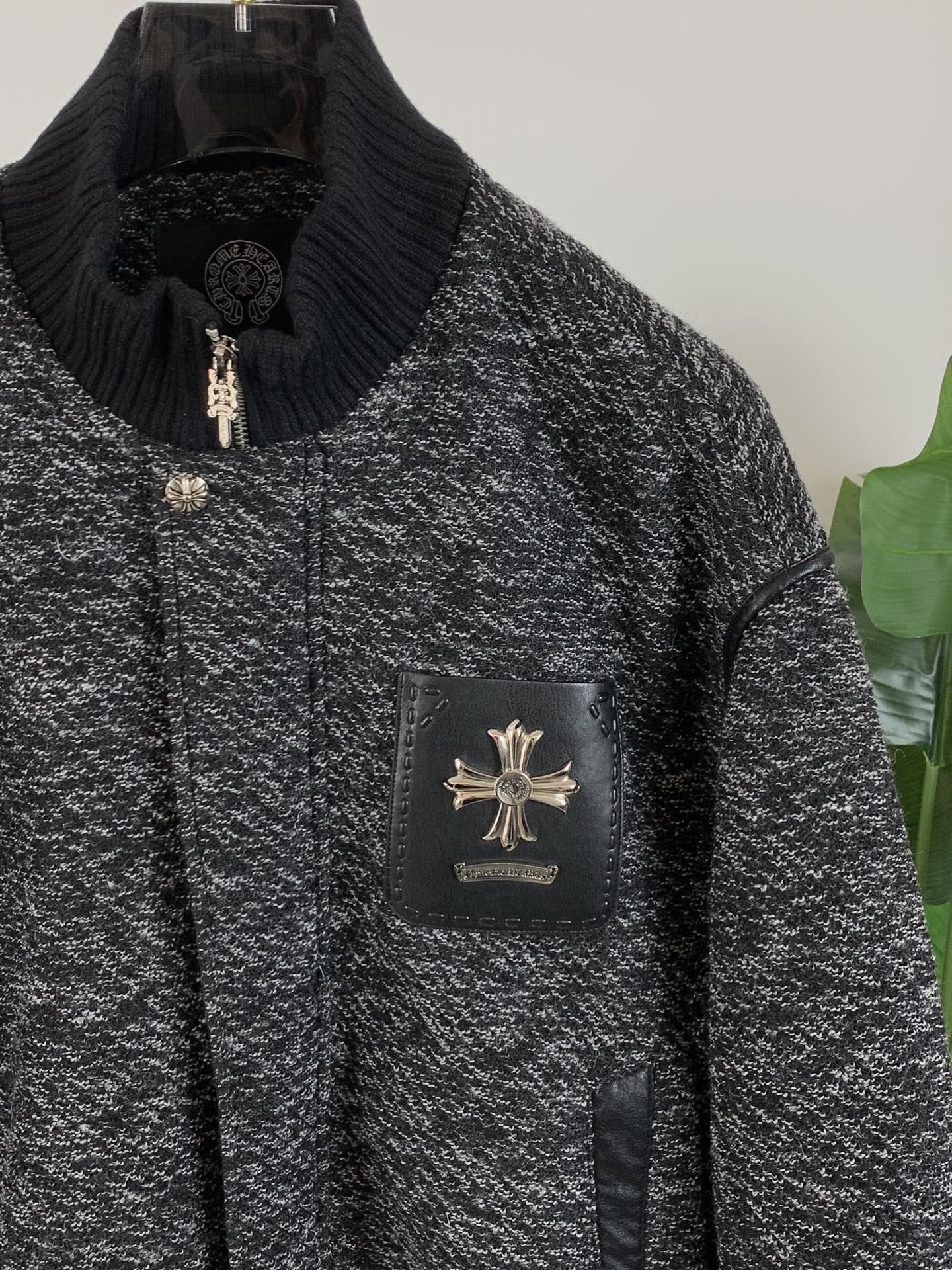 Chrome Hearts Shirt Goose Down Black S-m-xl