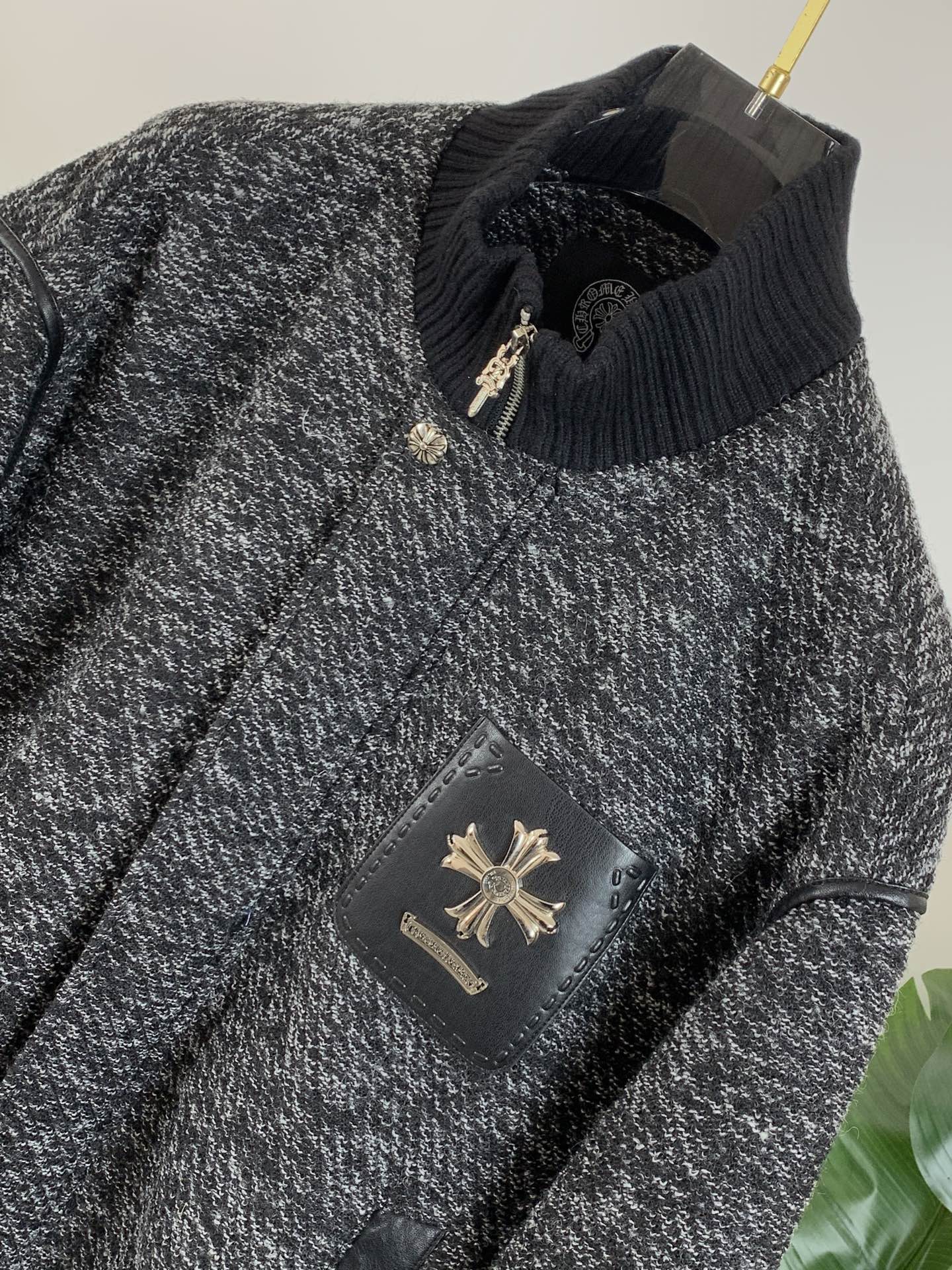 Chrome Hearts Shirt Goose Down Black S-m-xl