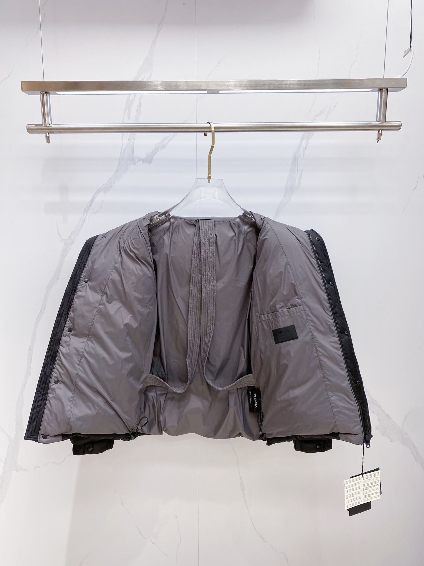 Prada Couple Basic Clothing White Duck Down M-xl