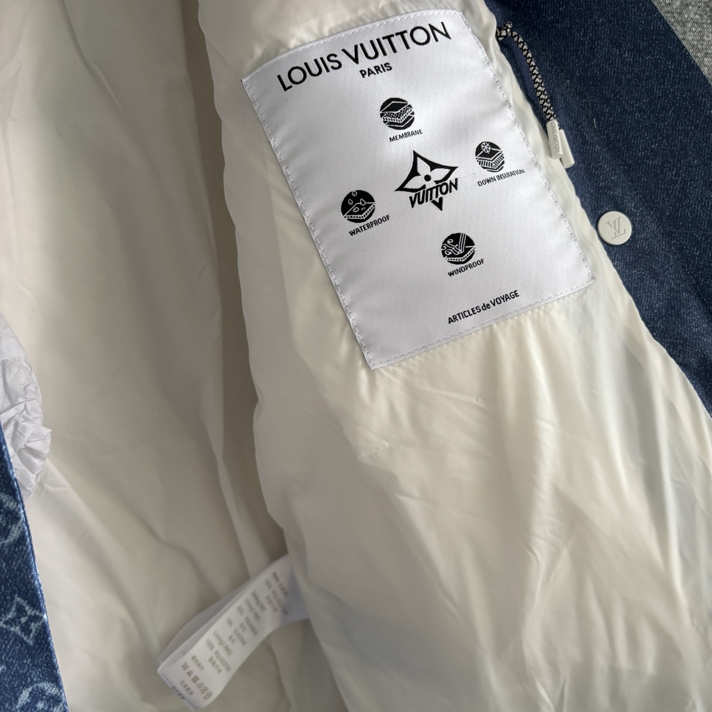 Louis Vuitton Female Down Jacket White Duck Down Hooded S-m-l