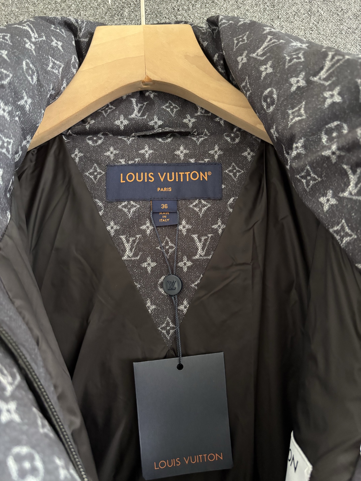 Louis Vuitton Female Down Jacket White Duck Down Hooded S-m-l