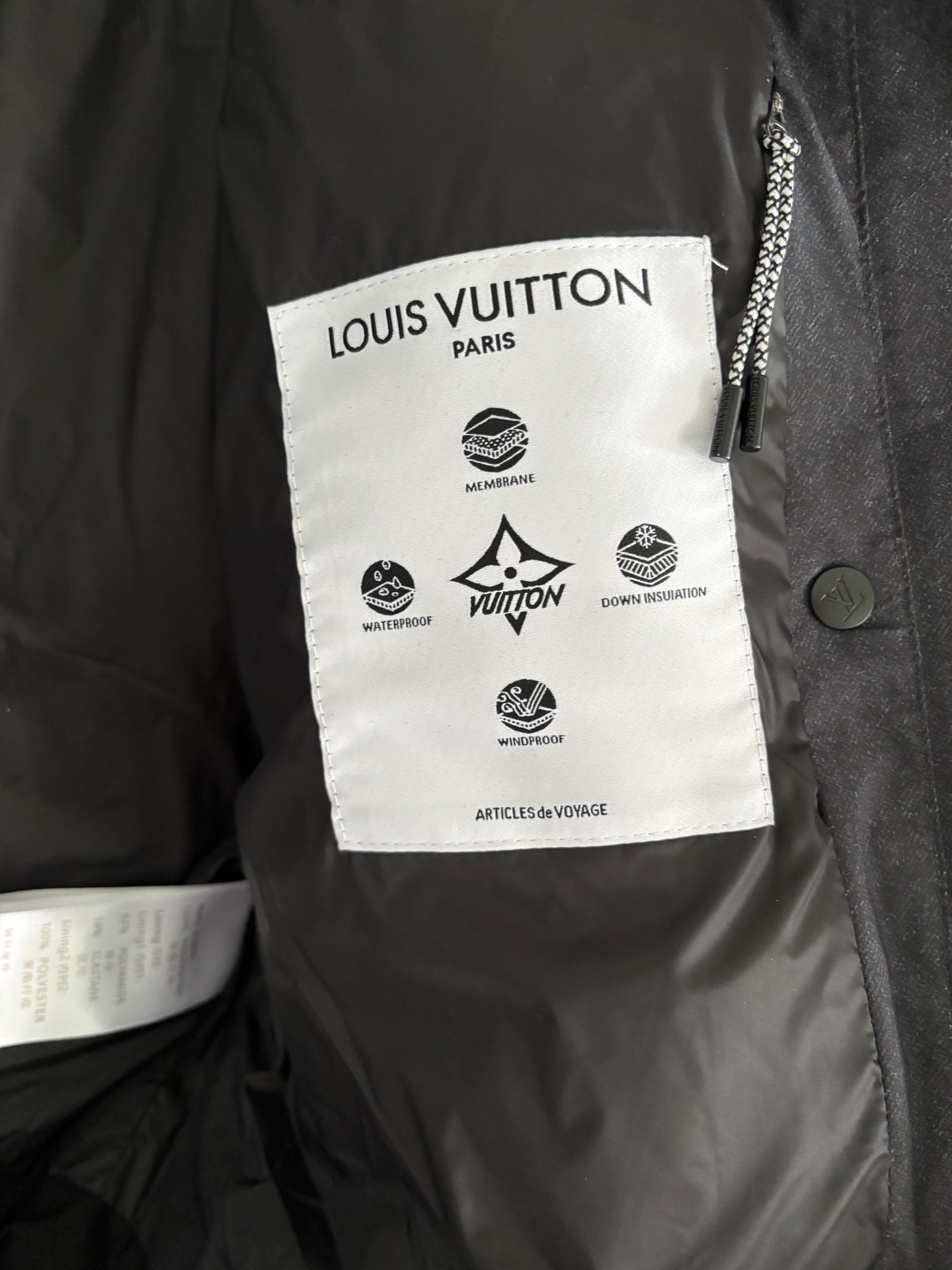 Louis Vuitton Female Down Jacket White Duck Down Hooded S-m-l