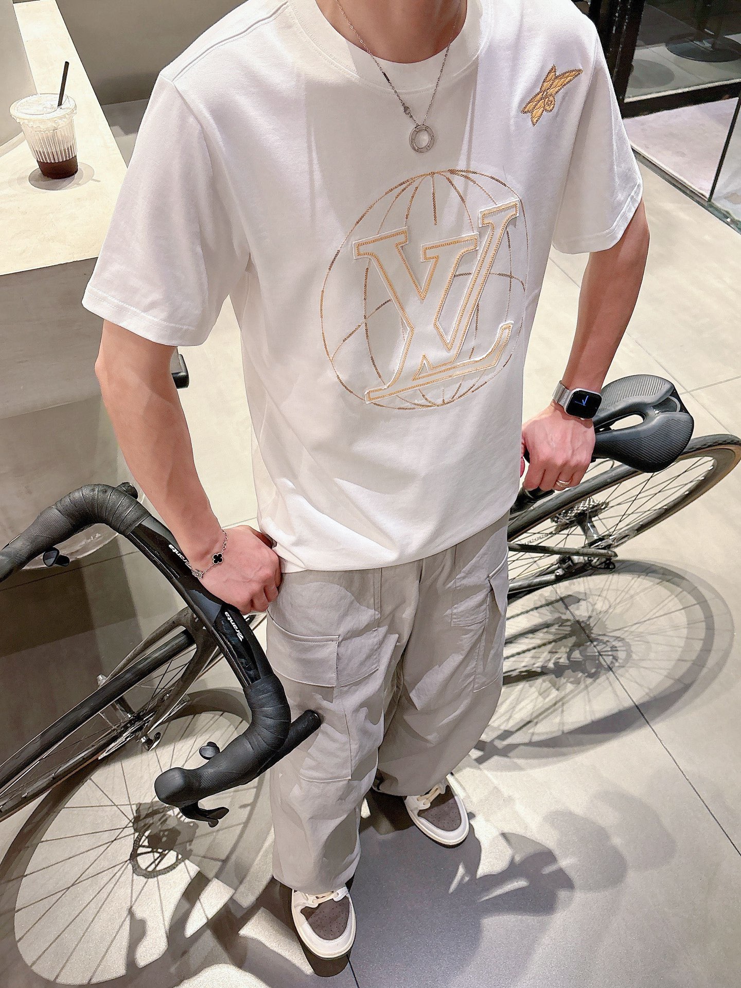 Louis Vuitton Male Basic Clothing Black S-m-l-xl