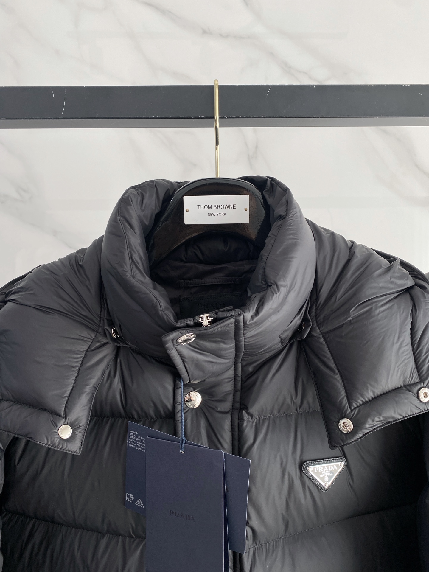 Prada Couple Down Jacket White Duck Down M-xxxl