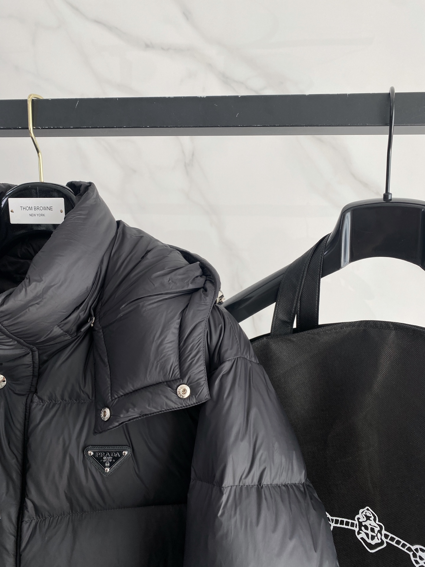 Prada Couple Down Jacket White Duck Down M-xxxl