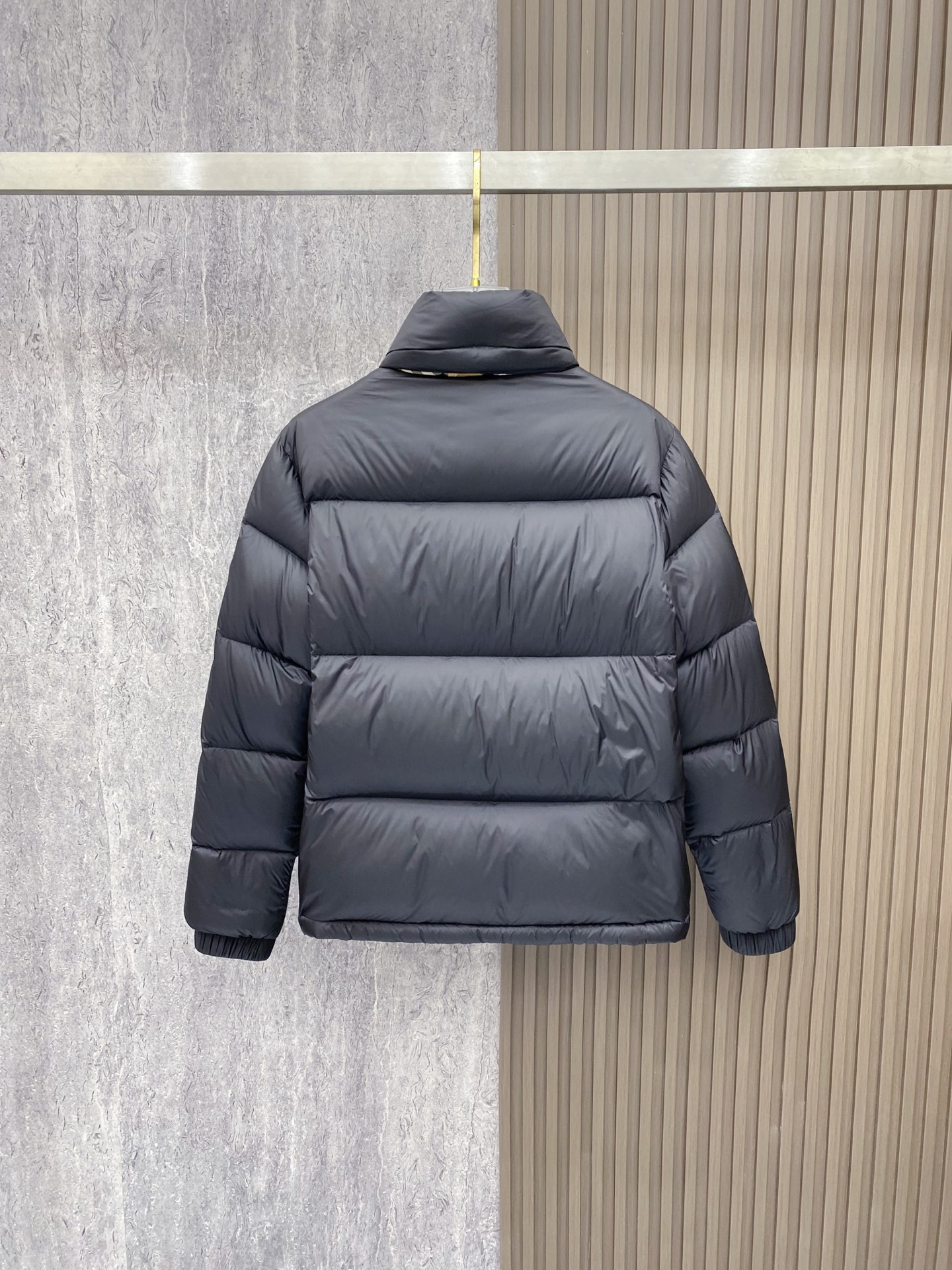 Burberry Down Jacket White Duck Down Plaid