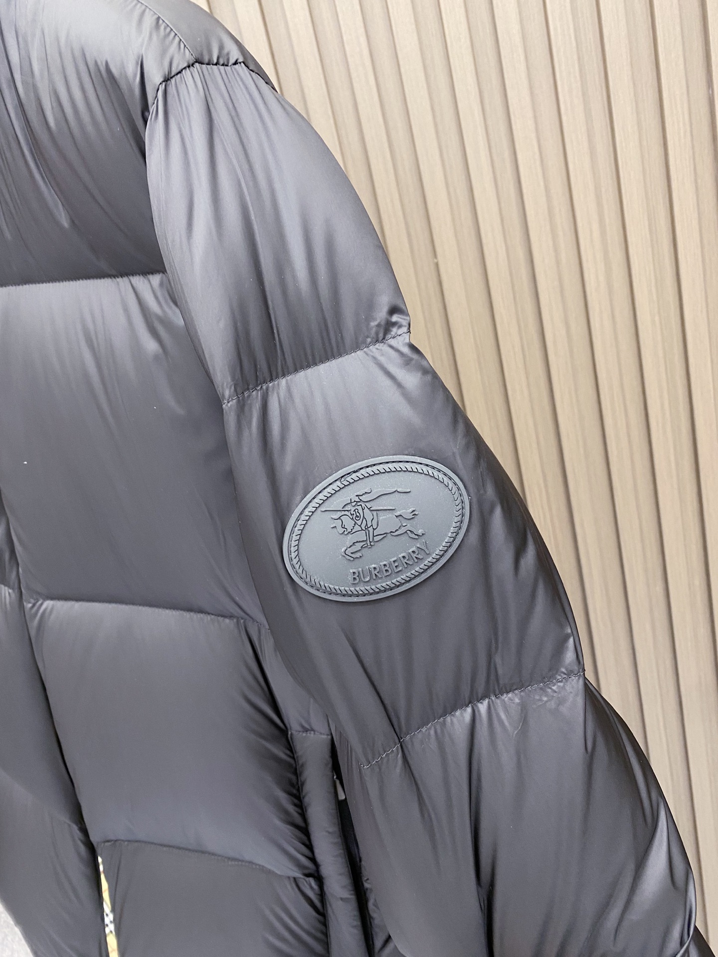 Burberry Down Jacket White Duck Down Plaid