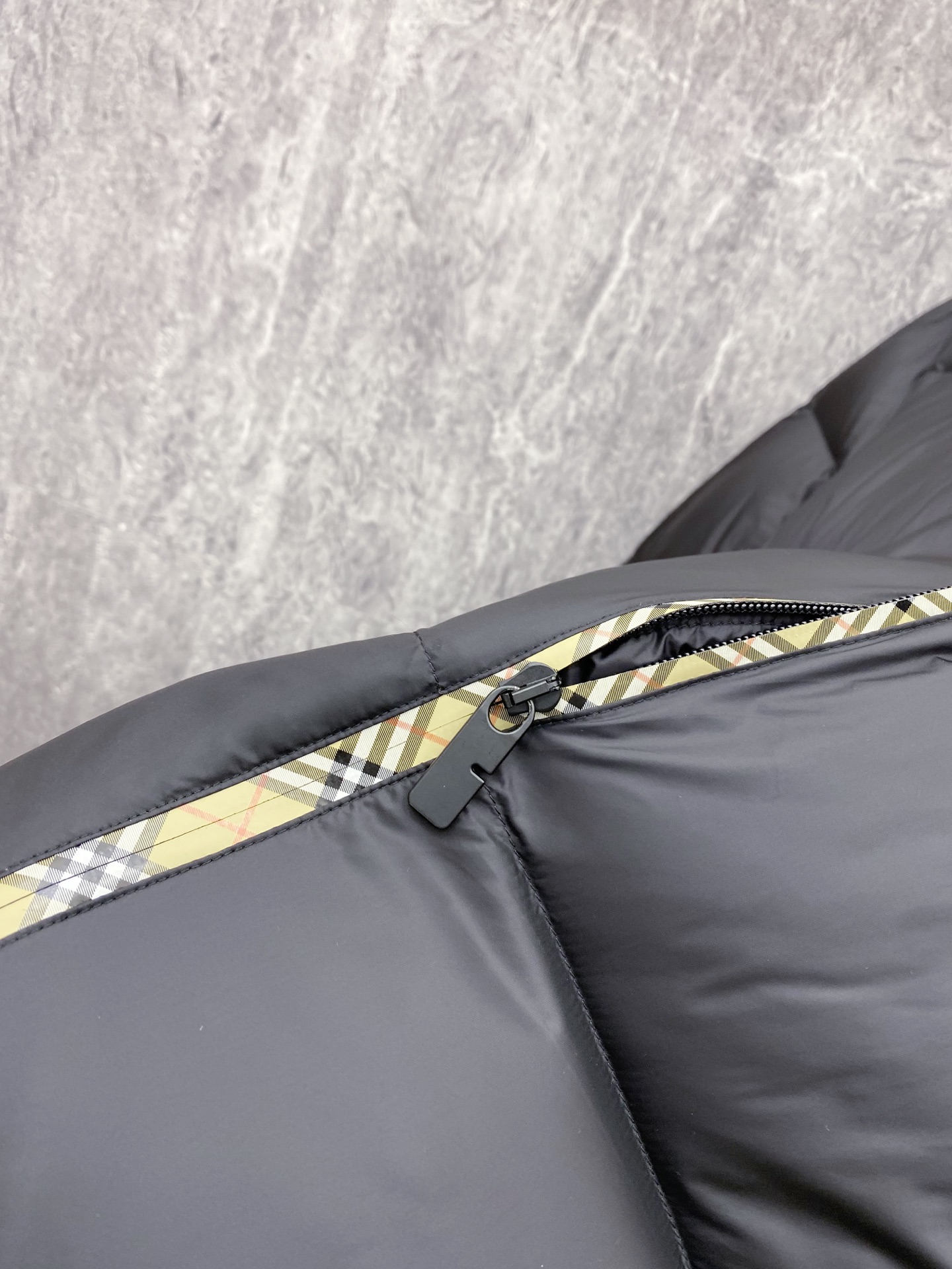 Burberry Down Jacket White Duck Down Plaid