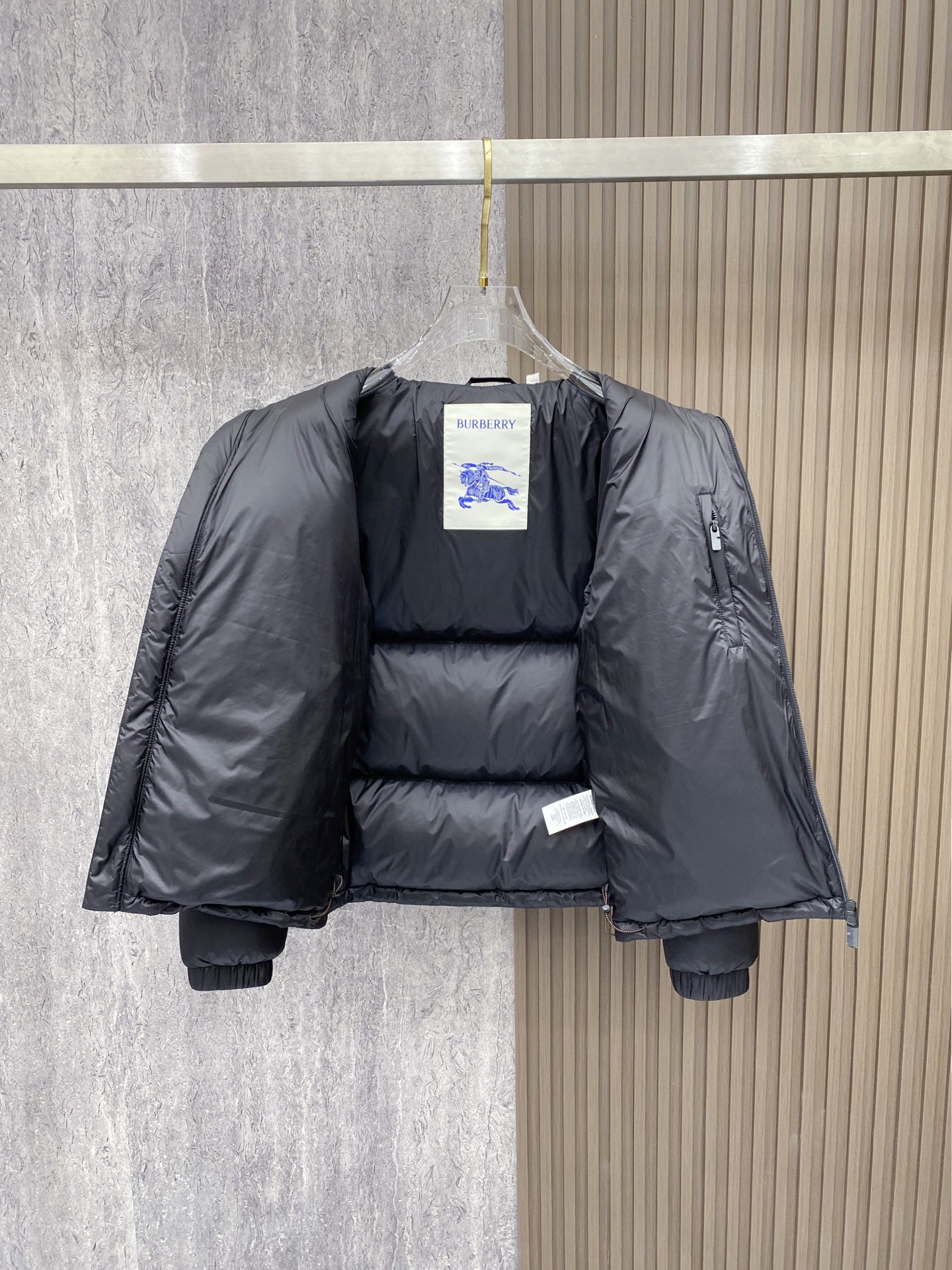 Burberry Down Jacket White Duck Down Plaid