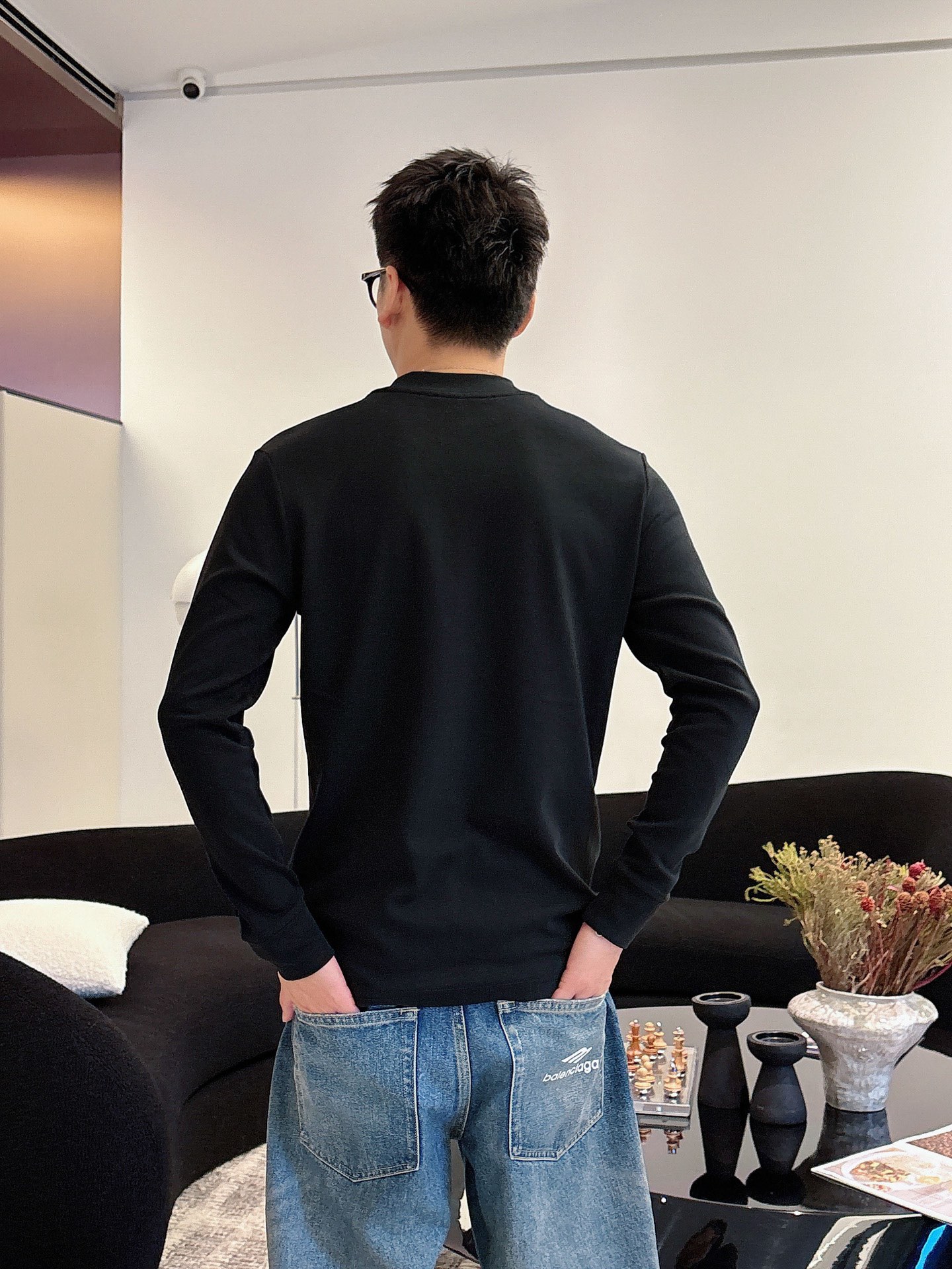 Gucci Male Basic Clothing Cotton Black Fleece Lined S-m-l-xl