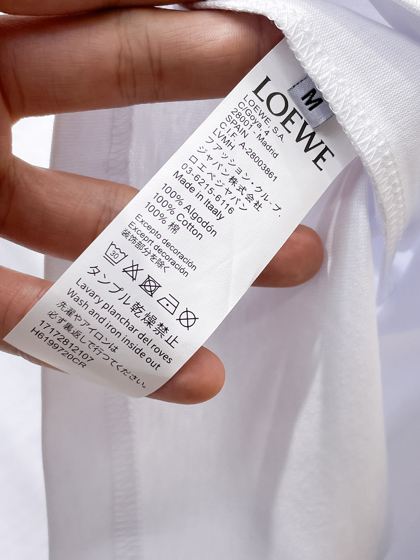 Loewe Basic Clothing Cotton S-l-xl