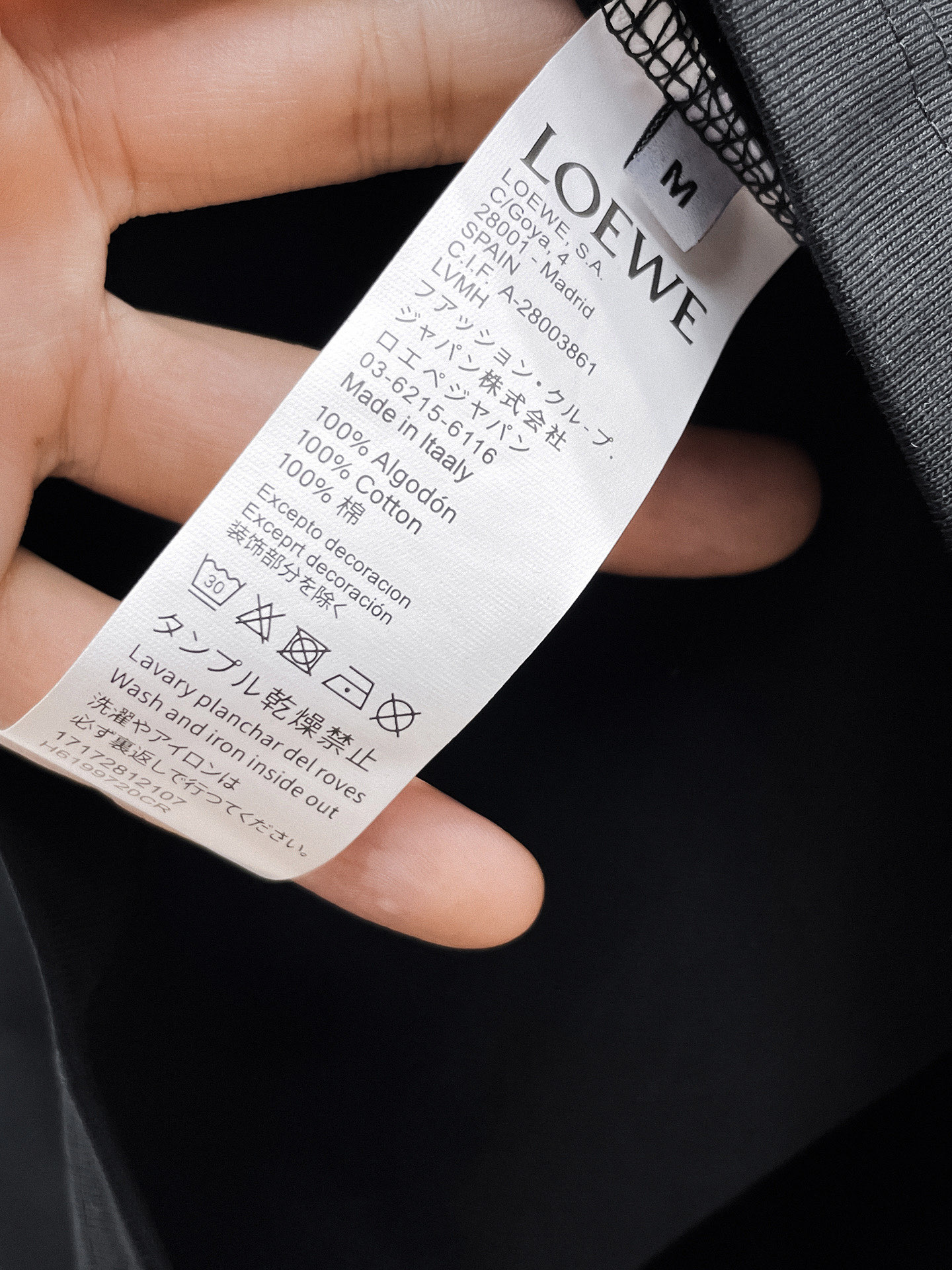 Loewe Basic Clothing Cotton S-l-xl