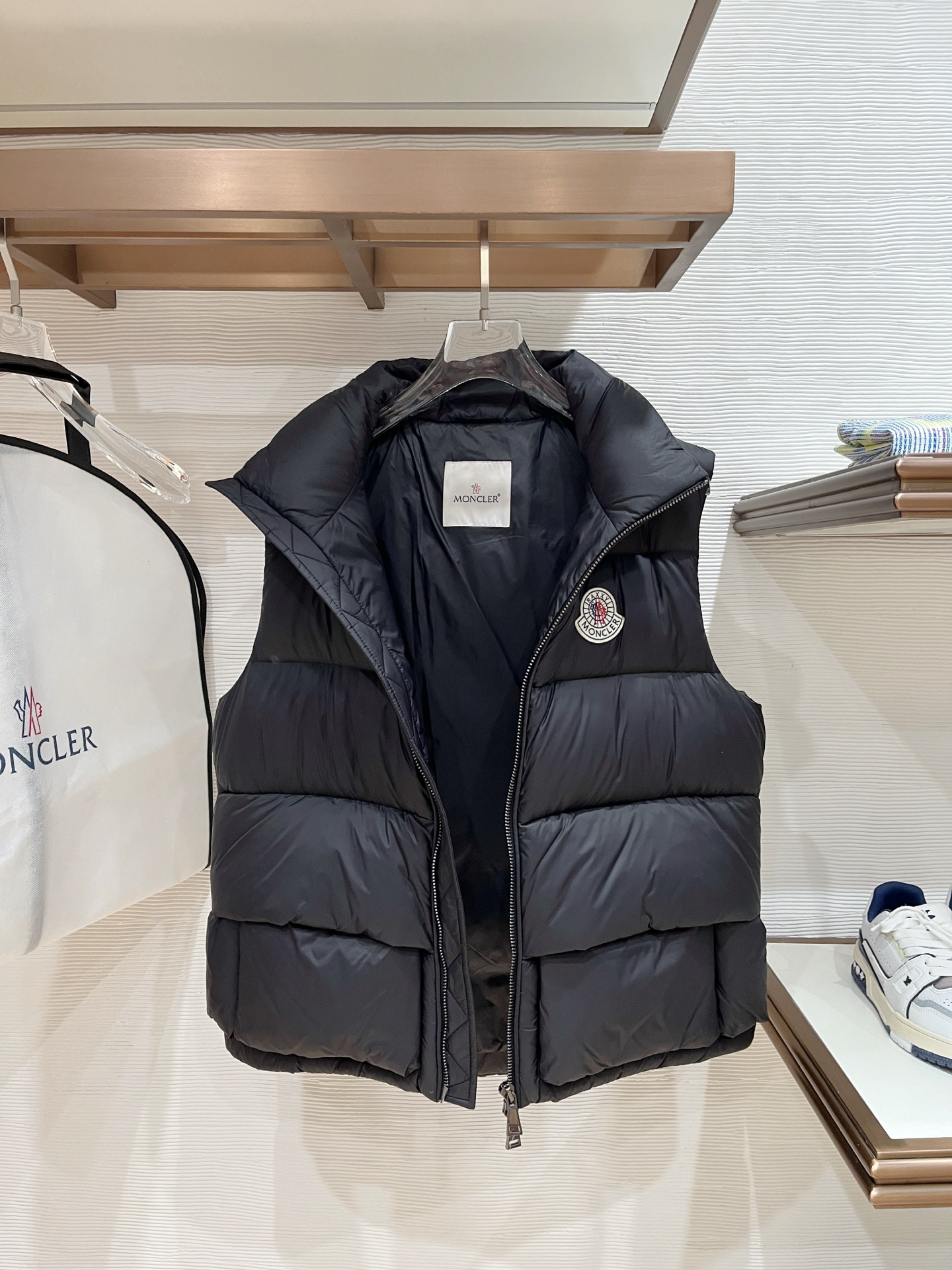 Moncler Female Down Vest Black Couple Style S-m-l