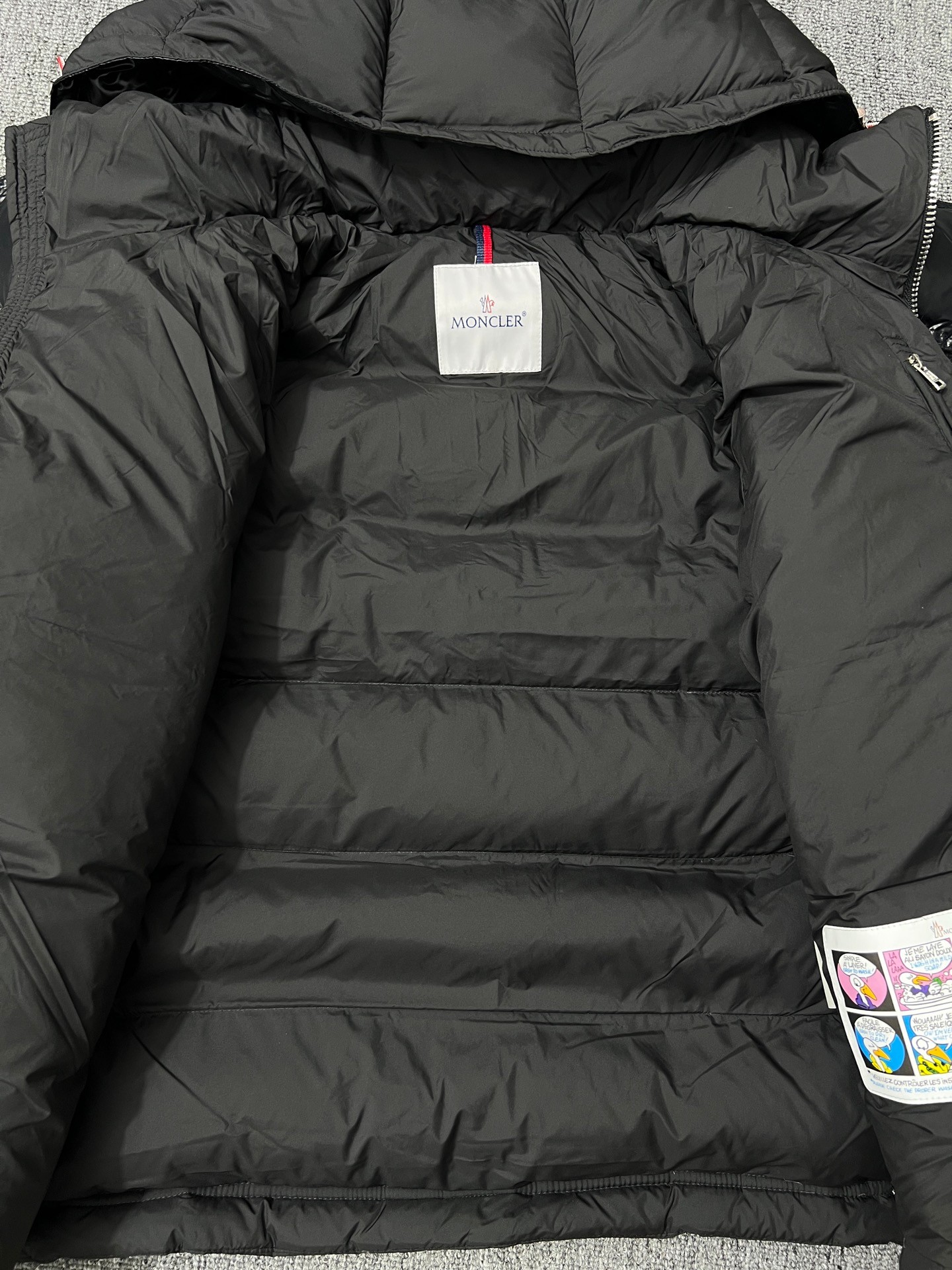 Moncler Couple Down Jacket White Duck Down Black M-l-xl