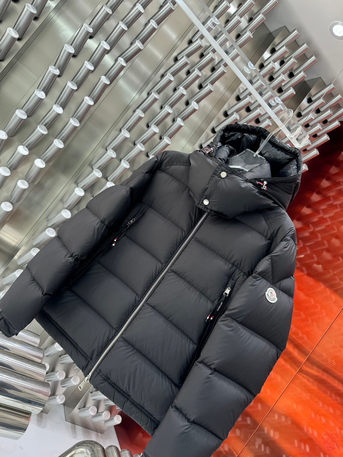Moncler Male Basic Clothing White Duck Down Hooded S-m-l-xl