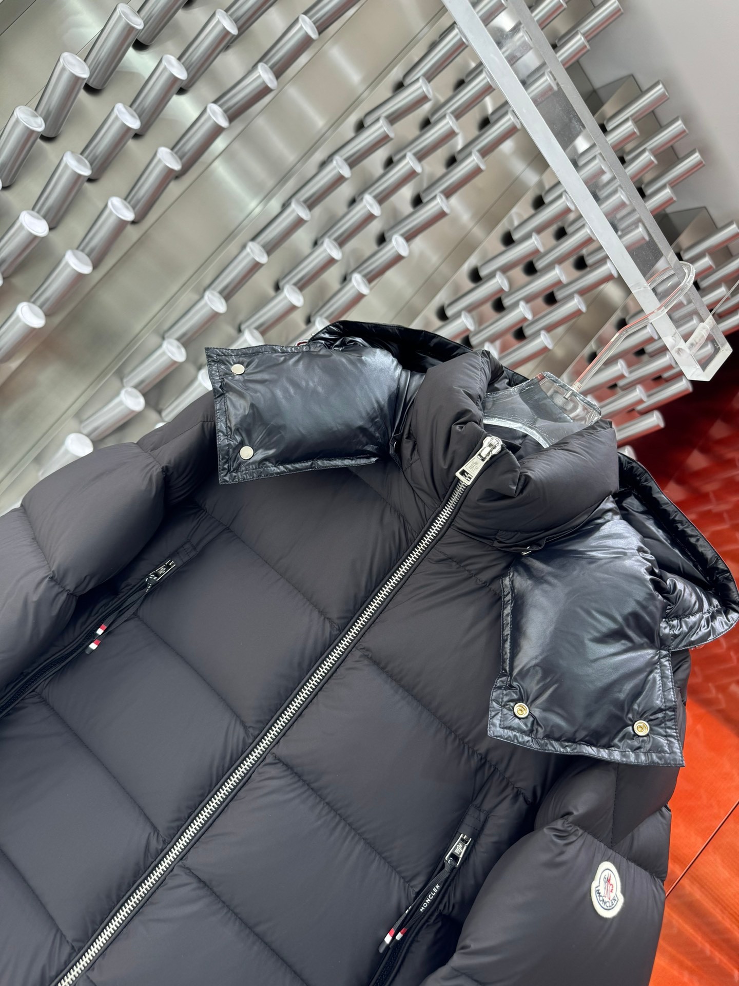 Moncler Male Basic Clothing White Duck Down Hooded S-m-l-xl