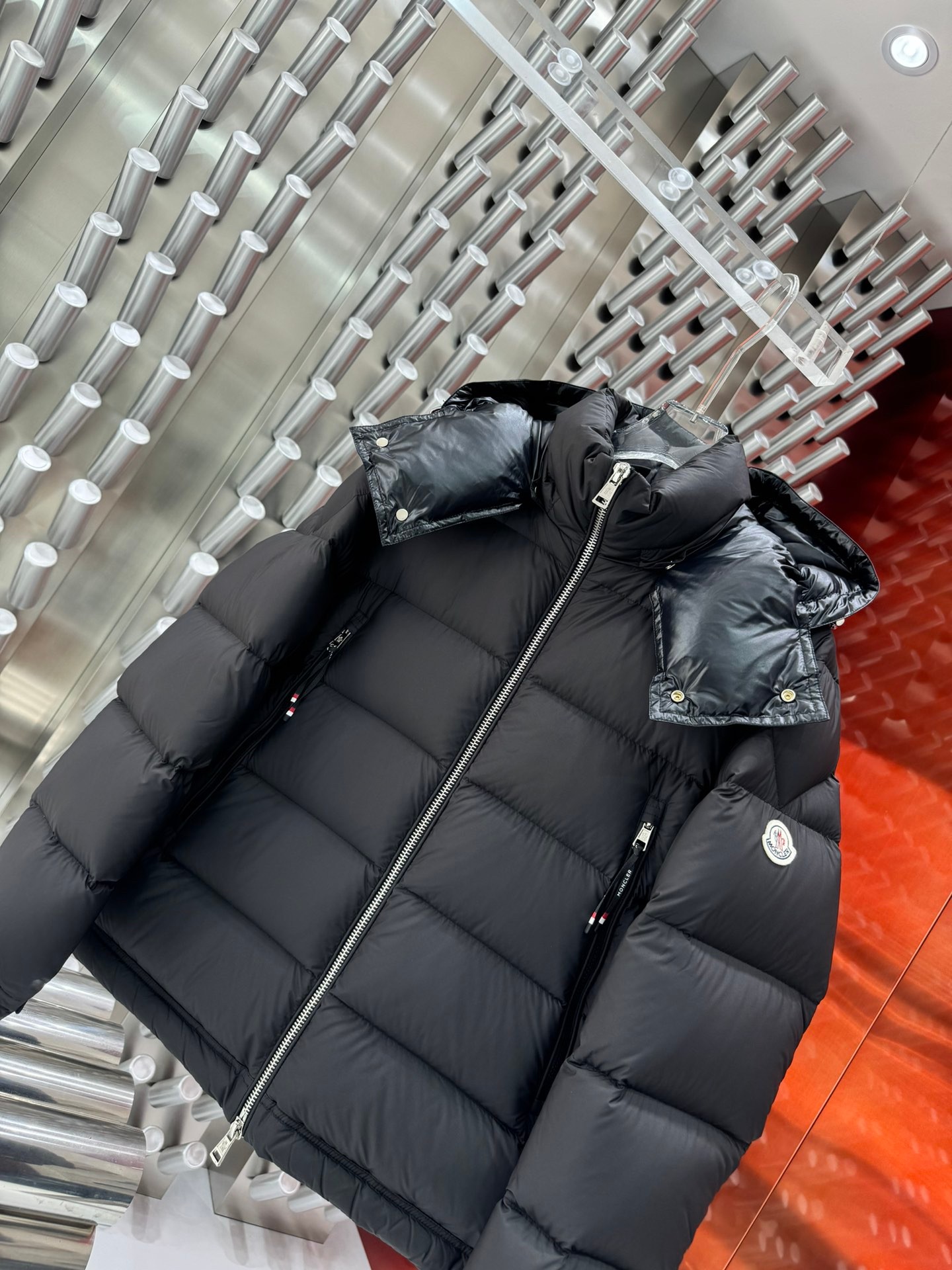 Moncler Male Basic Clothing White Duck Down Hooded S-m-l-xl