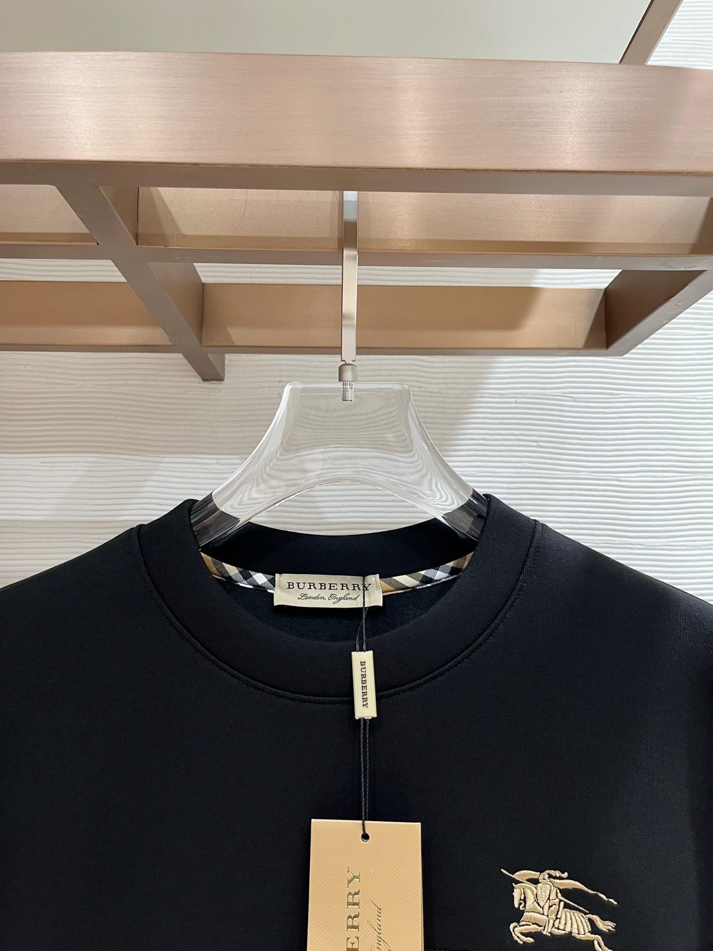 Burberry Hoodie Wool Black Slim Fit M-l-xl