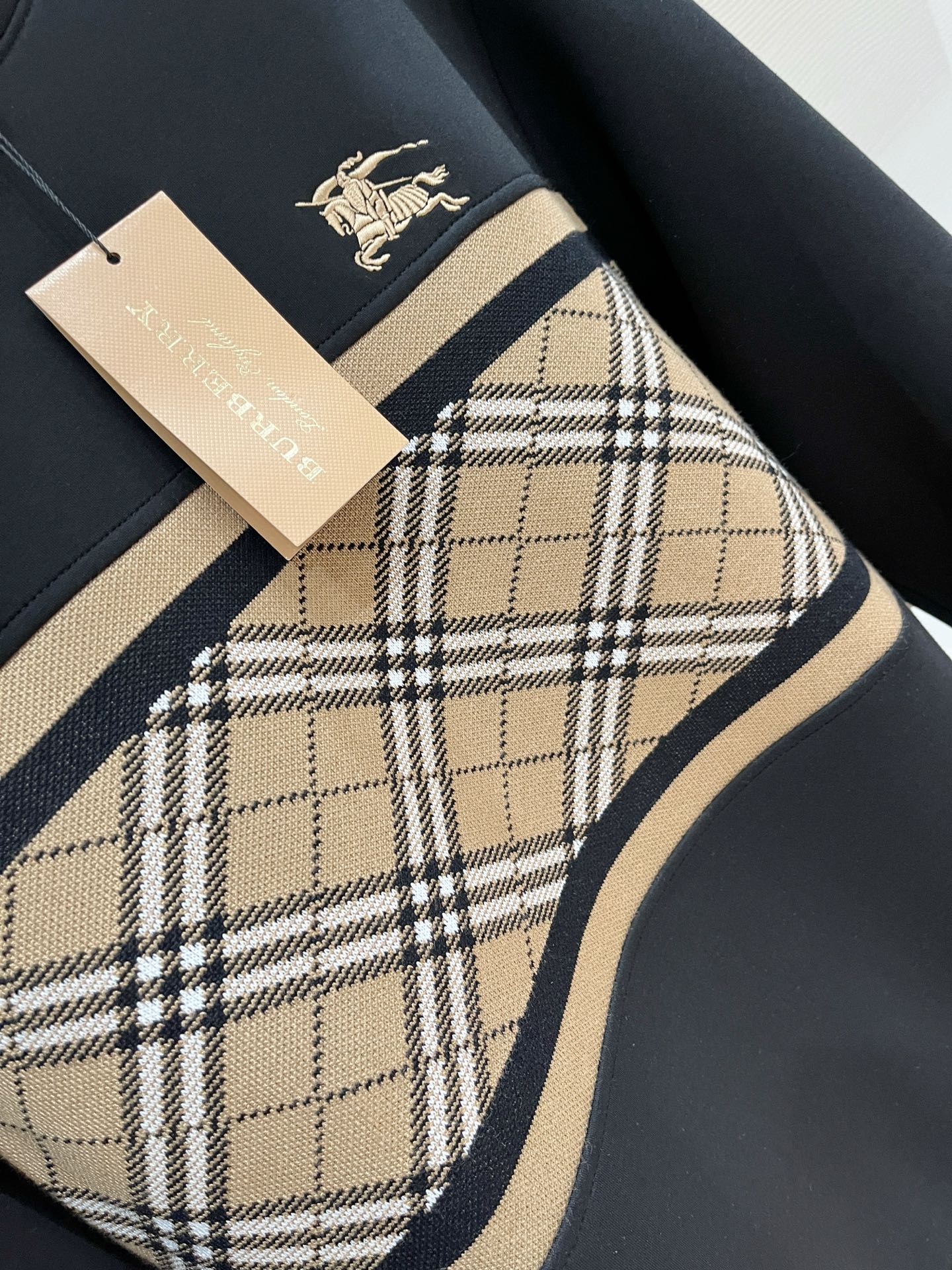 Burberry Hoodie Wool Black Slim Fit M-l-xl