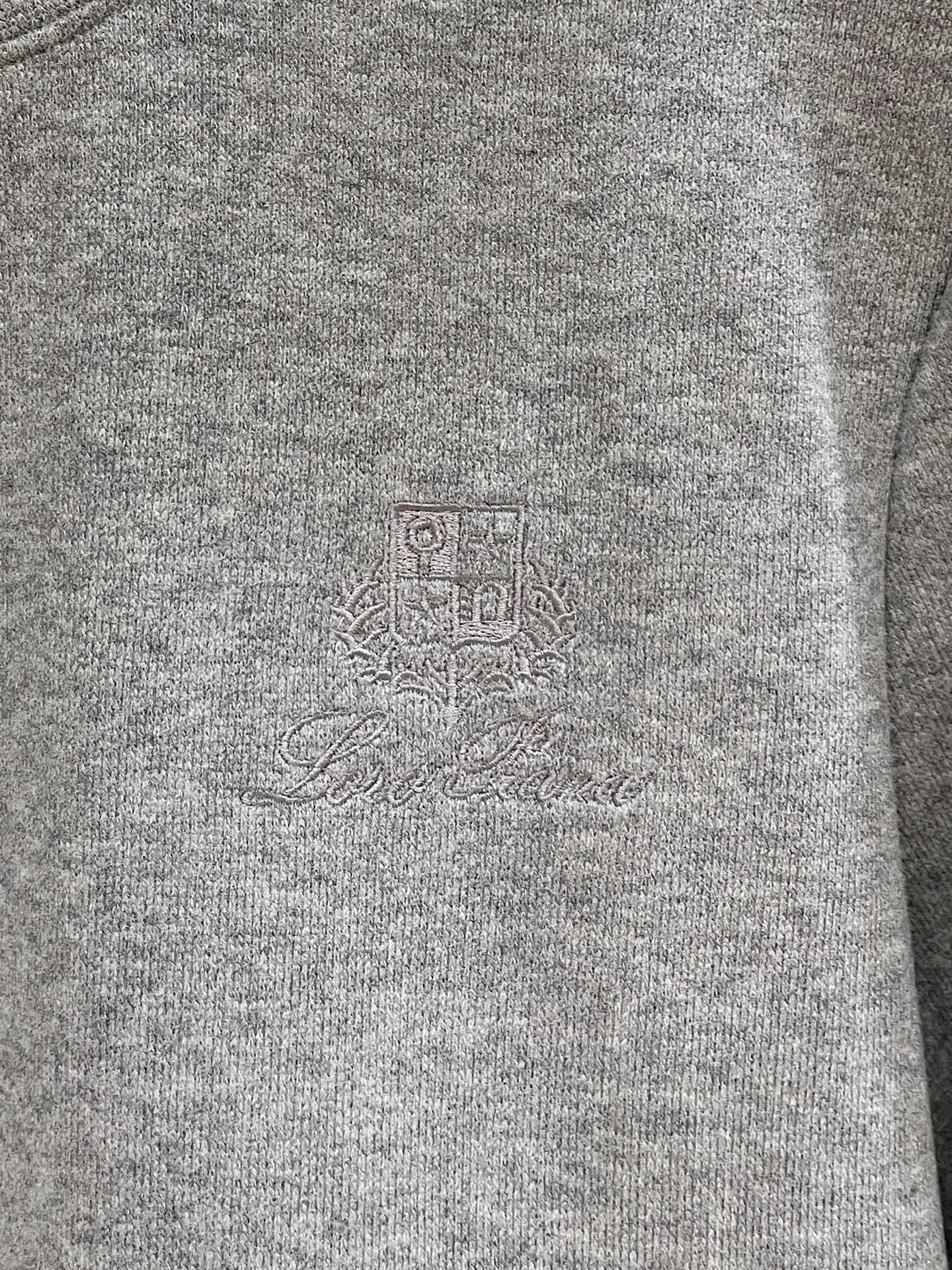 Loro Piana Hoodie Wool Black Slim Fit M-l-xl