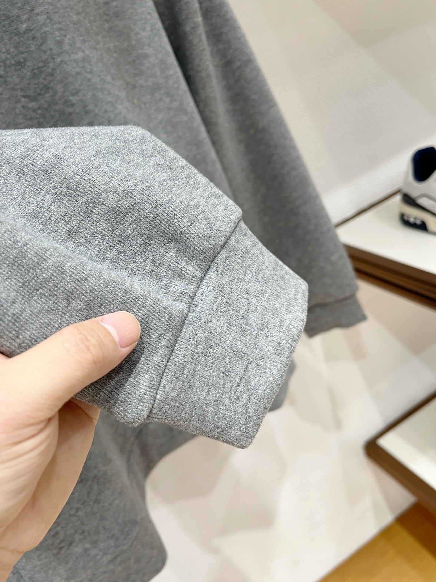 Loro Piana Hoodie Wool Black Slim Fit M-l-xl