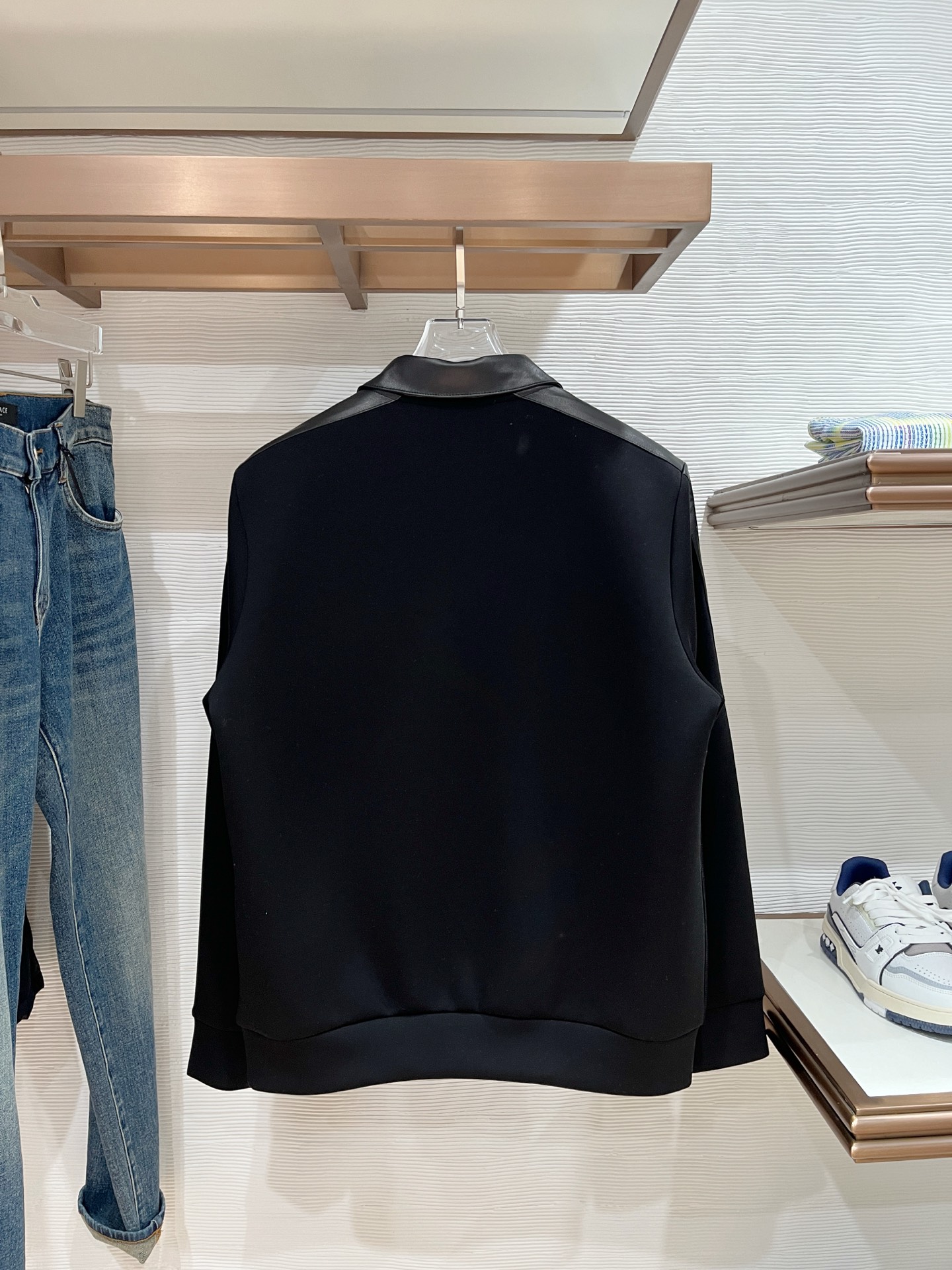 Loro Piana Hoodie Wool Black Slim Fit M-l-xl
