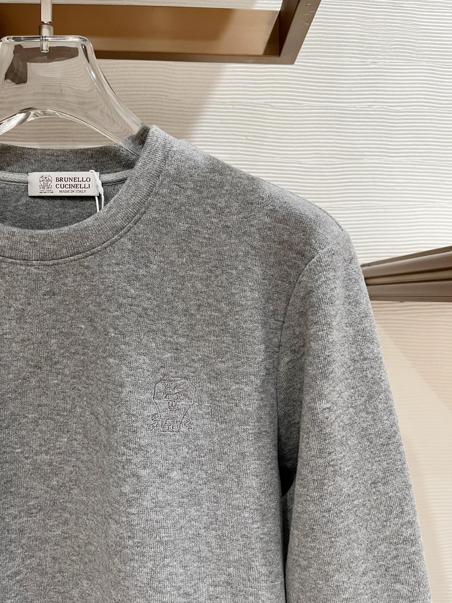 Brunello Cucinelli Hoodie Wool Black Slim Fit M-l-xl