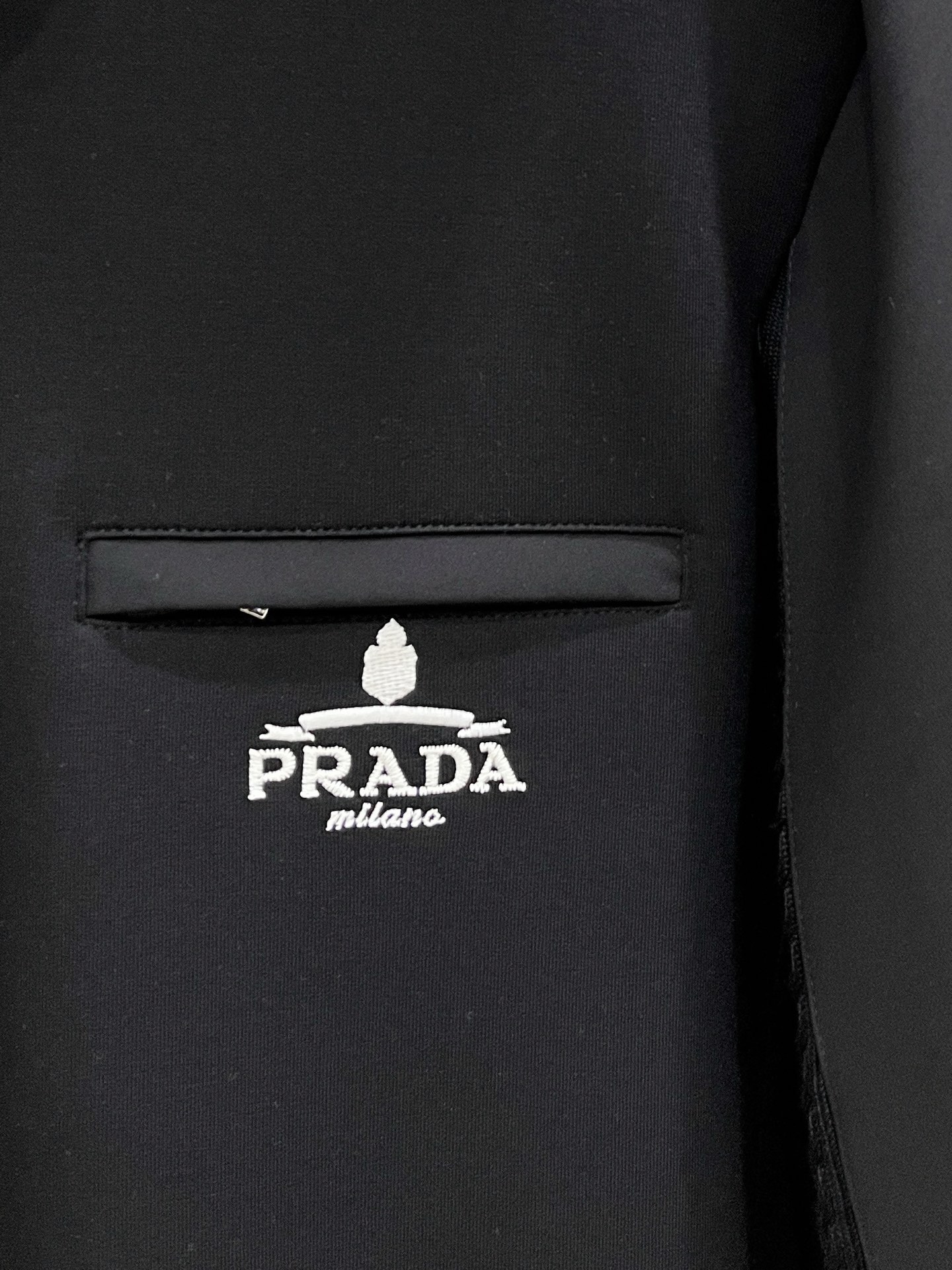 Prada Hoodie Wool Black Slim Fit M-l-xl