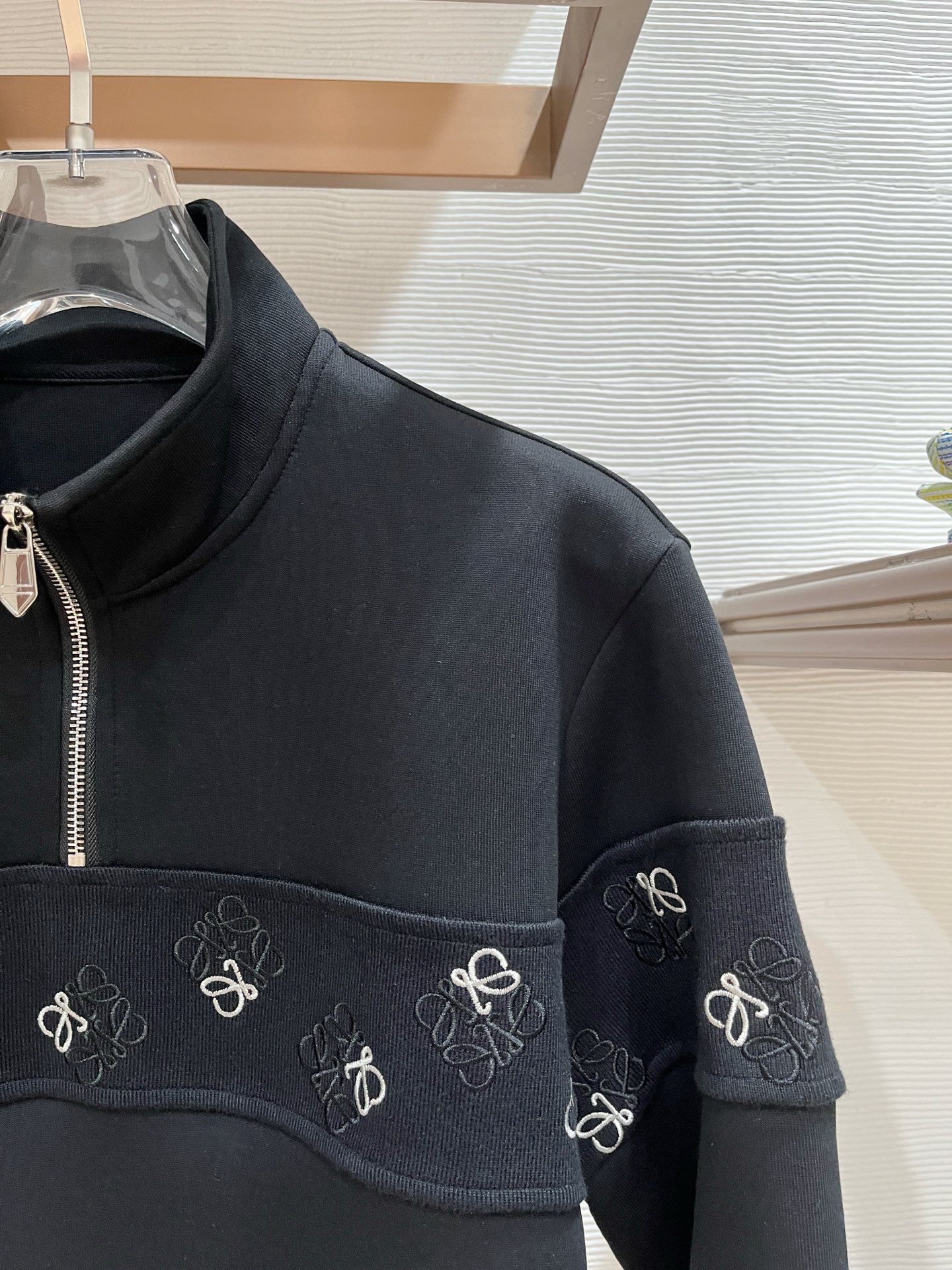 Loewe Hoodie Wool Black Slim Fit M-l-xl