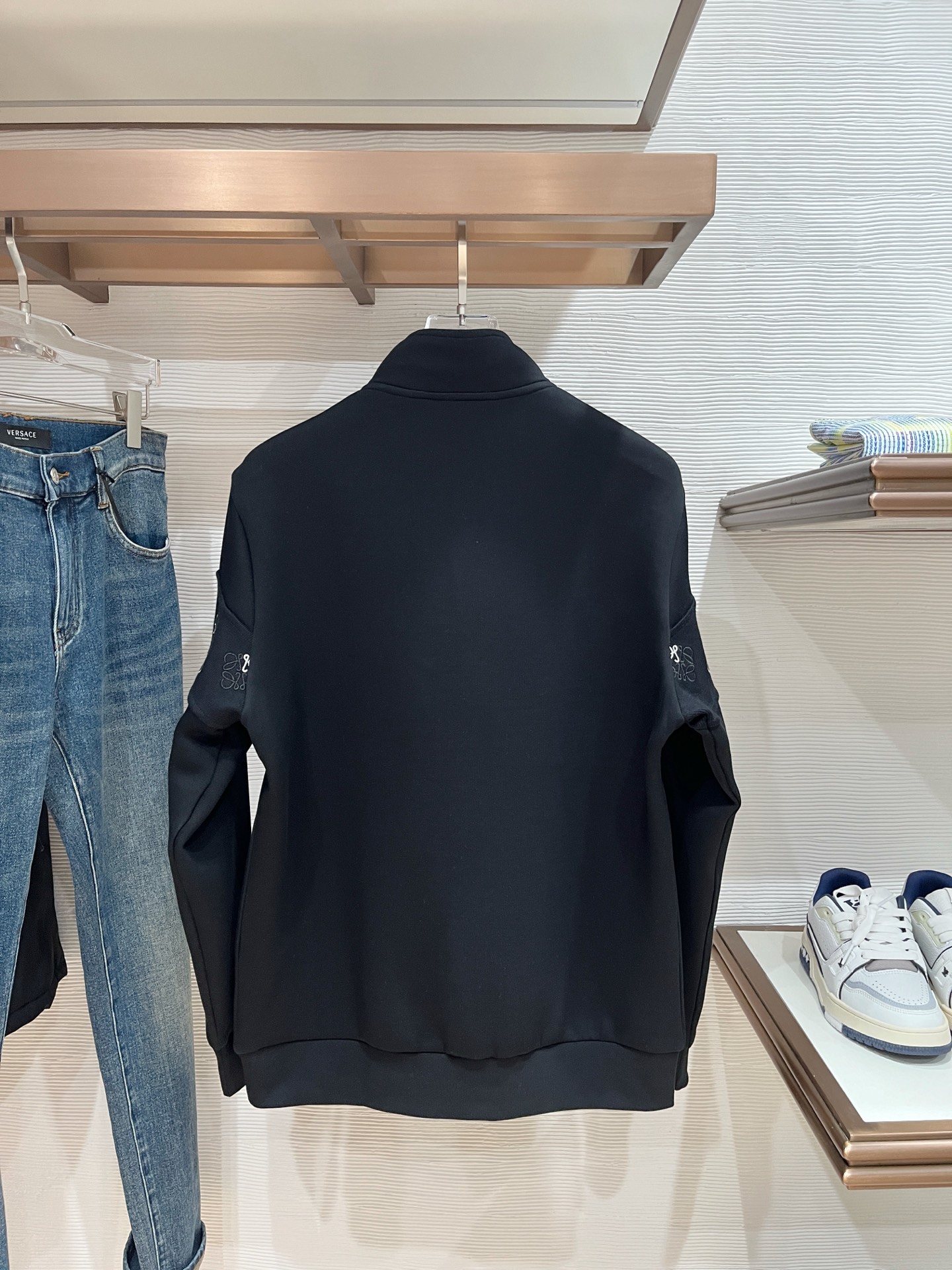 Loewe Hoodie Wool Black Slim Fit M-l-xl