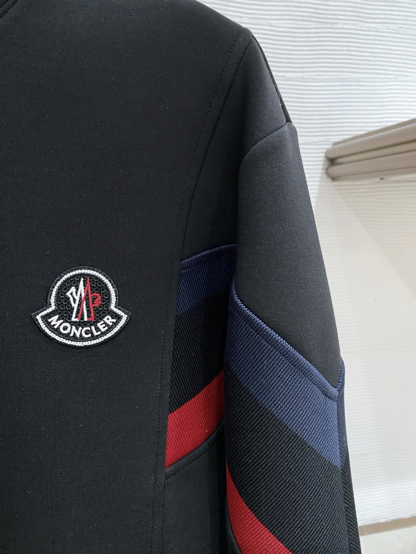 Moncler Hoodie Wool Black Slim Fit M-l-xl
